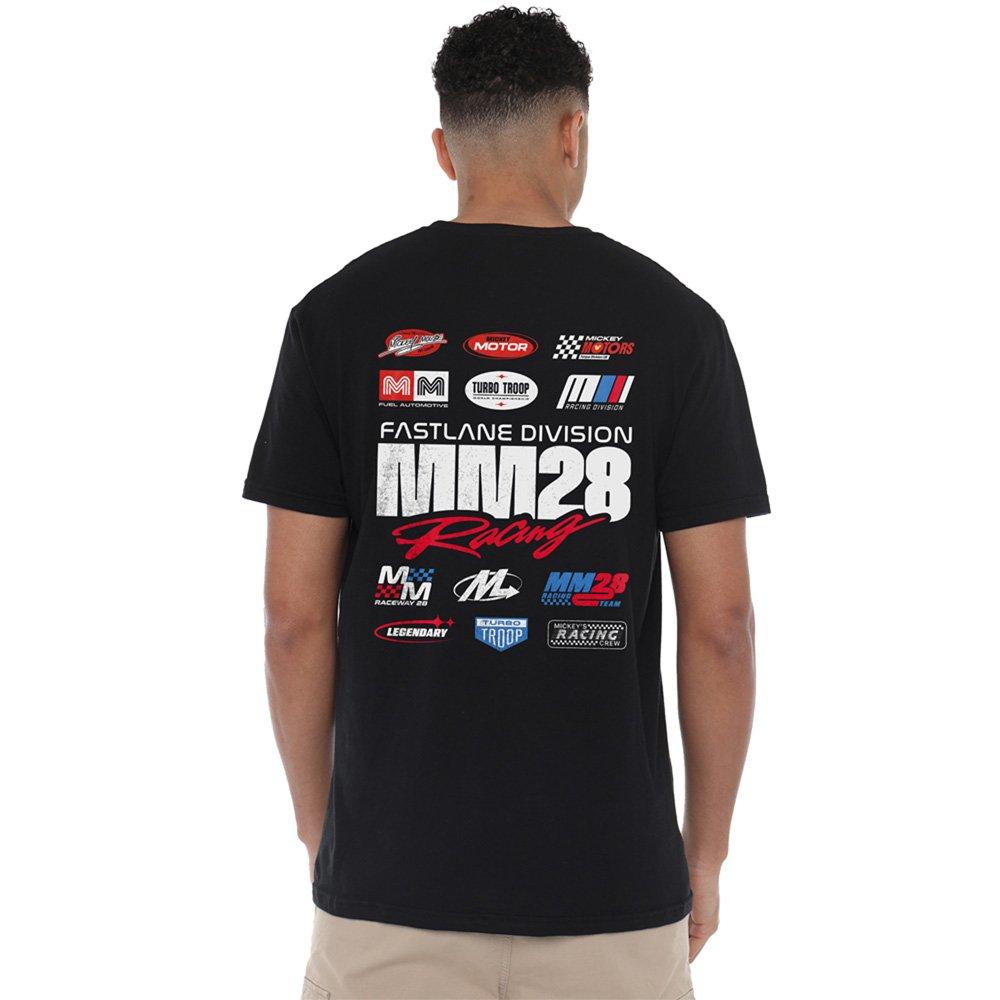 Disney Men's Mickey Mouse Racing Logo Group T-Shirt Black - 5XL