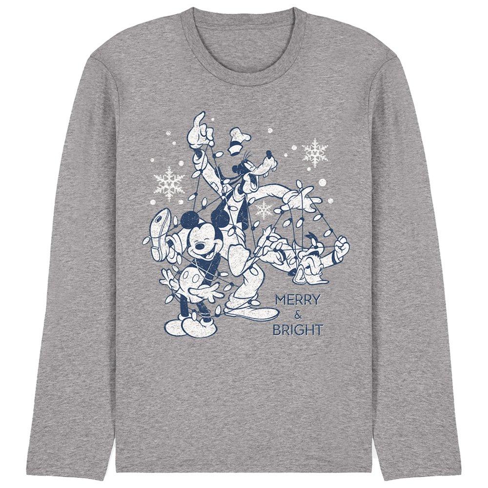 Light Grey - Disney - Mickey Mouse Vintage Merry Bright And Tied Up In - 1