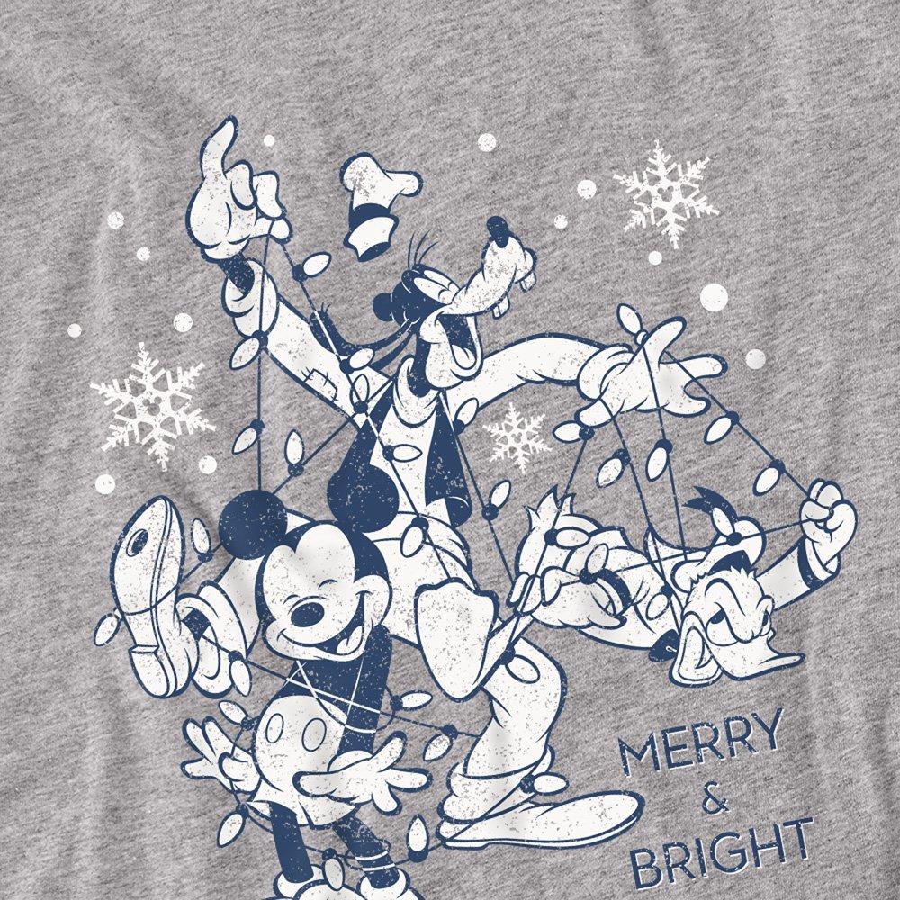Light Grey - Disney - Mickey Mouse Vintage Merry Bright And Tied Up In - 2