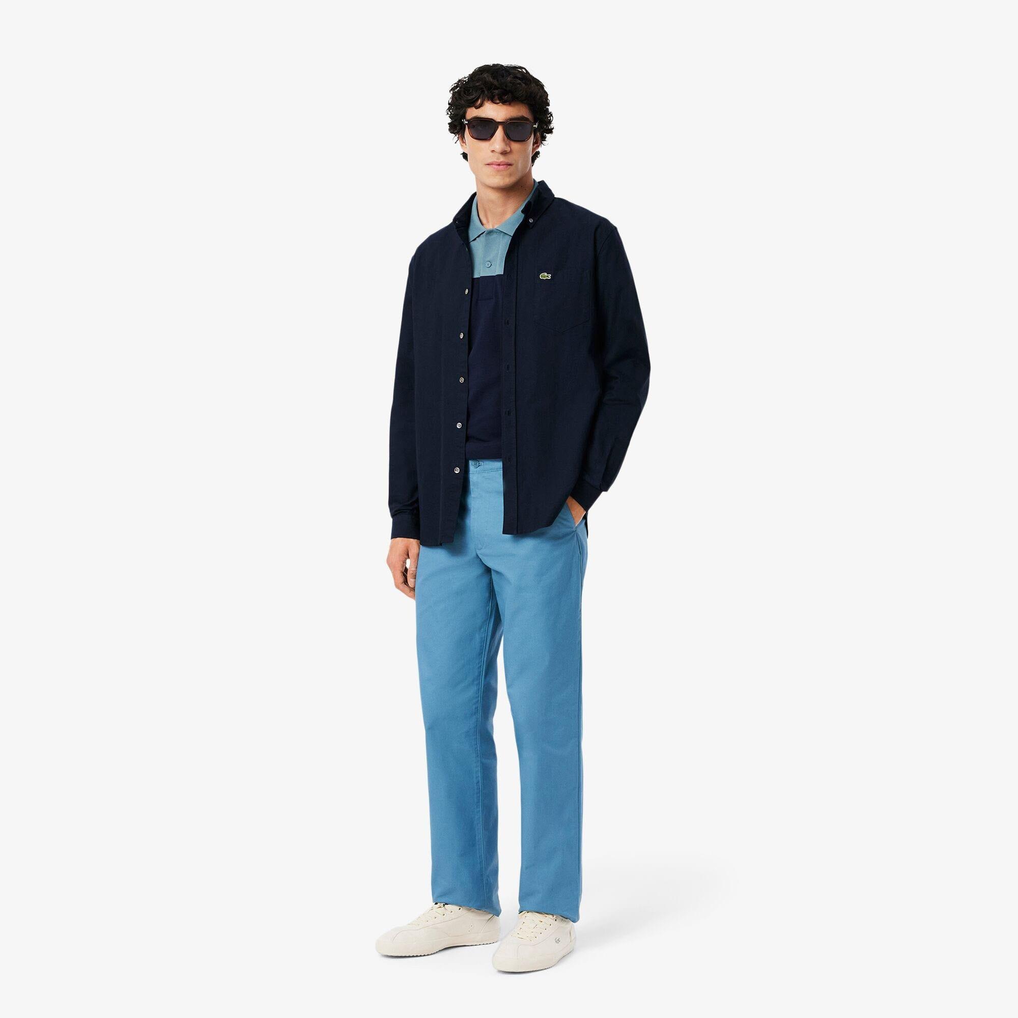 Navy - Lacoste - Regular Fit L.12.12 Colour Block Polo Shirt - 4