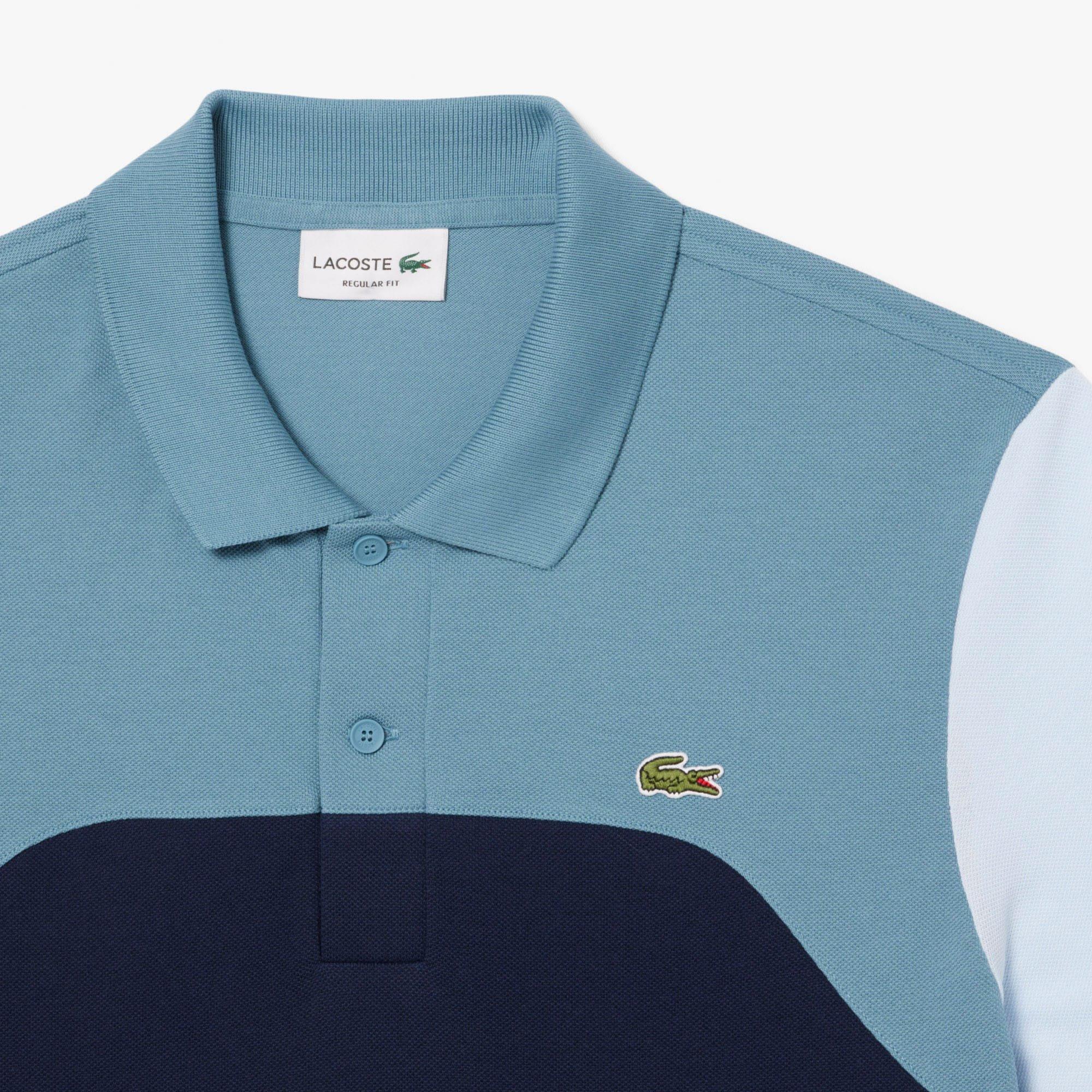 Navy - Lacoste - Regular Fit L.12.12 Colour Block Polo Shirt - 6