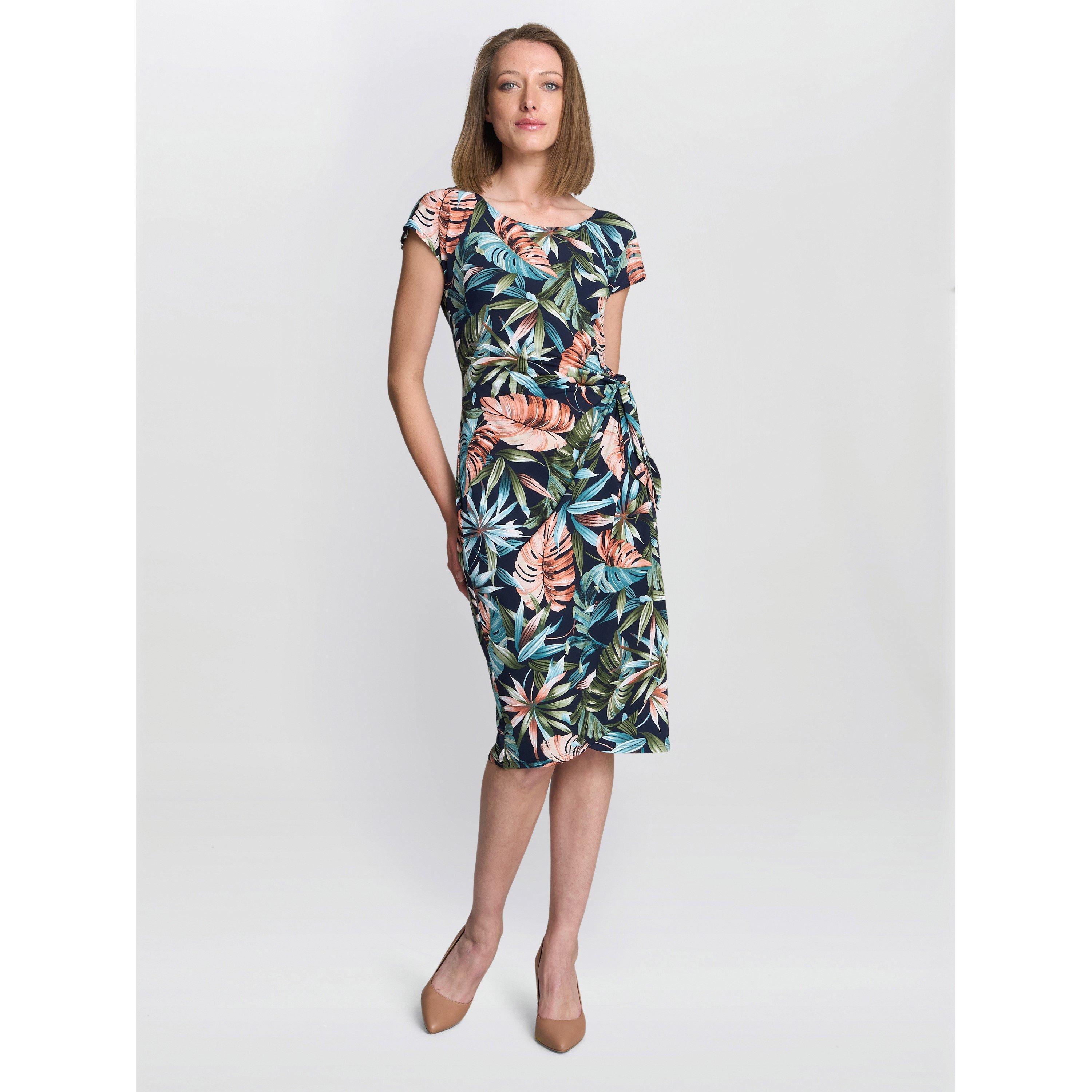 Multi - Gina Bacconi - Women's Marley Floral Print Shirt Dress - 3