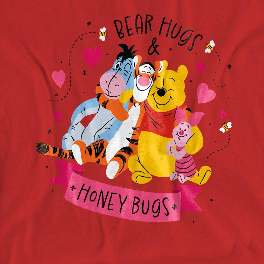 Red - Disney - Winnie The Pooh Bear Hugs T-Shirt Red - 2