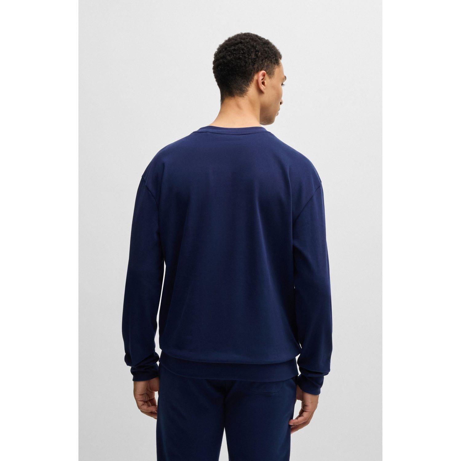 Dark Blue - Hugo - Silver Logo Sweatshirt - 2