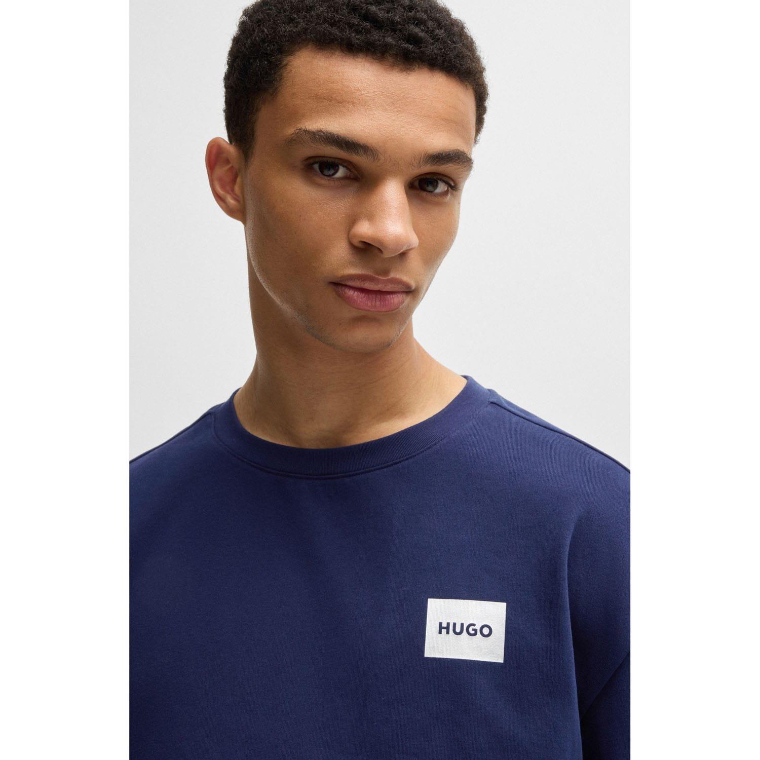 Dark Blue - Hugo - Silver Logo Sweatshirt - 3