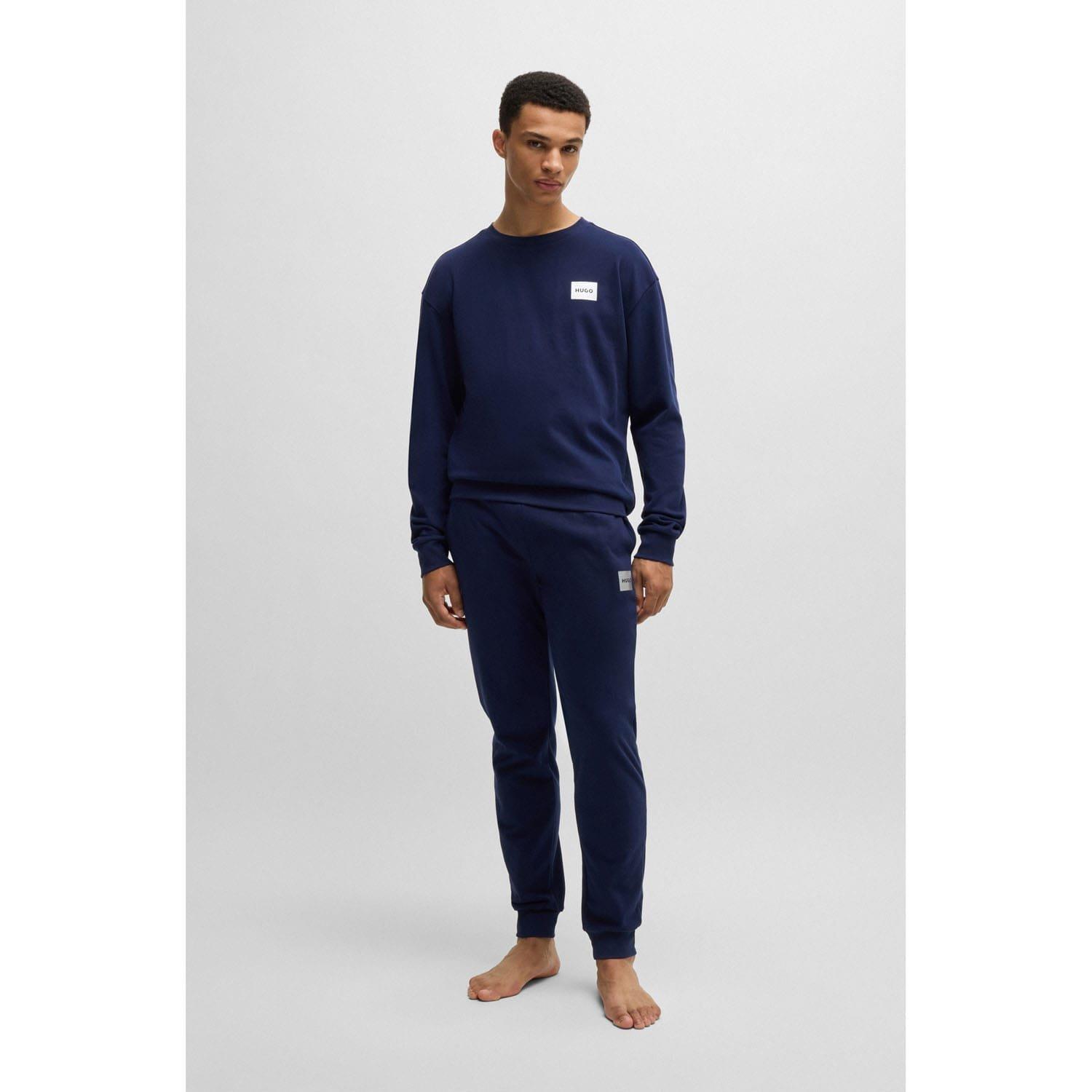 Dark Blue - Hugo - Silver Logo Sweatshirt - 4