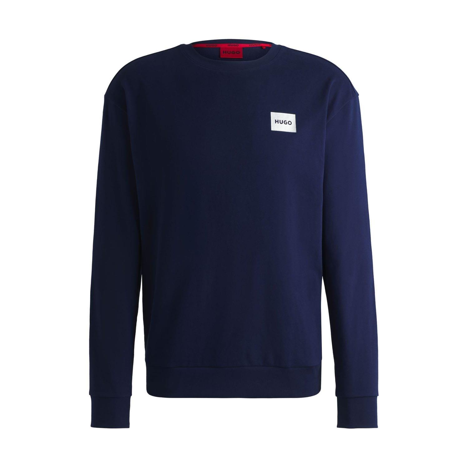 Dark Blue - Hugo - Silver Logo Sweatshirt - 5