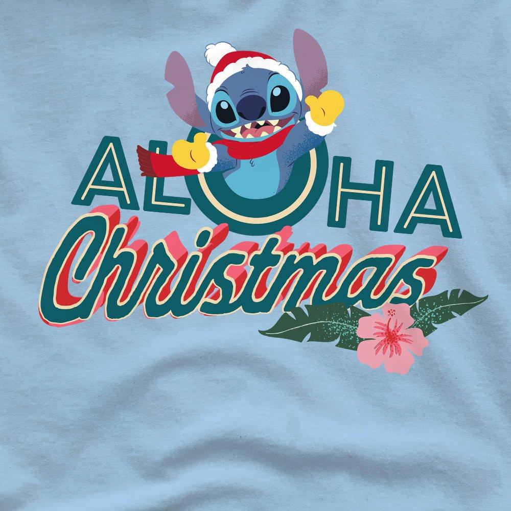 Light Blue - Disney - Lilo & Stitch Aloha Christmas With Stitch Mens T-S - 2