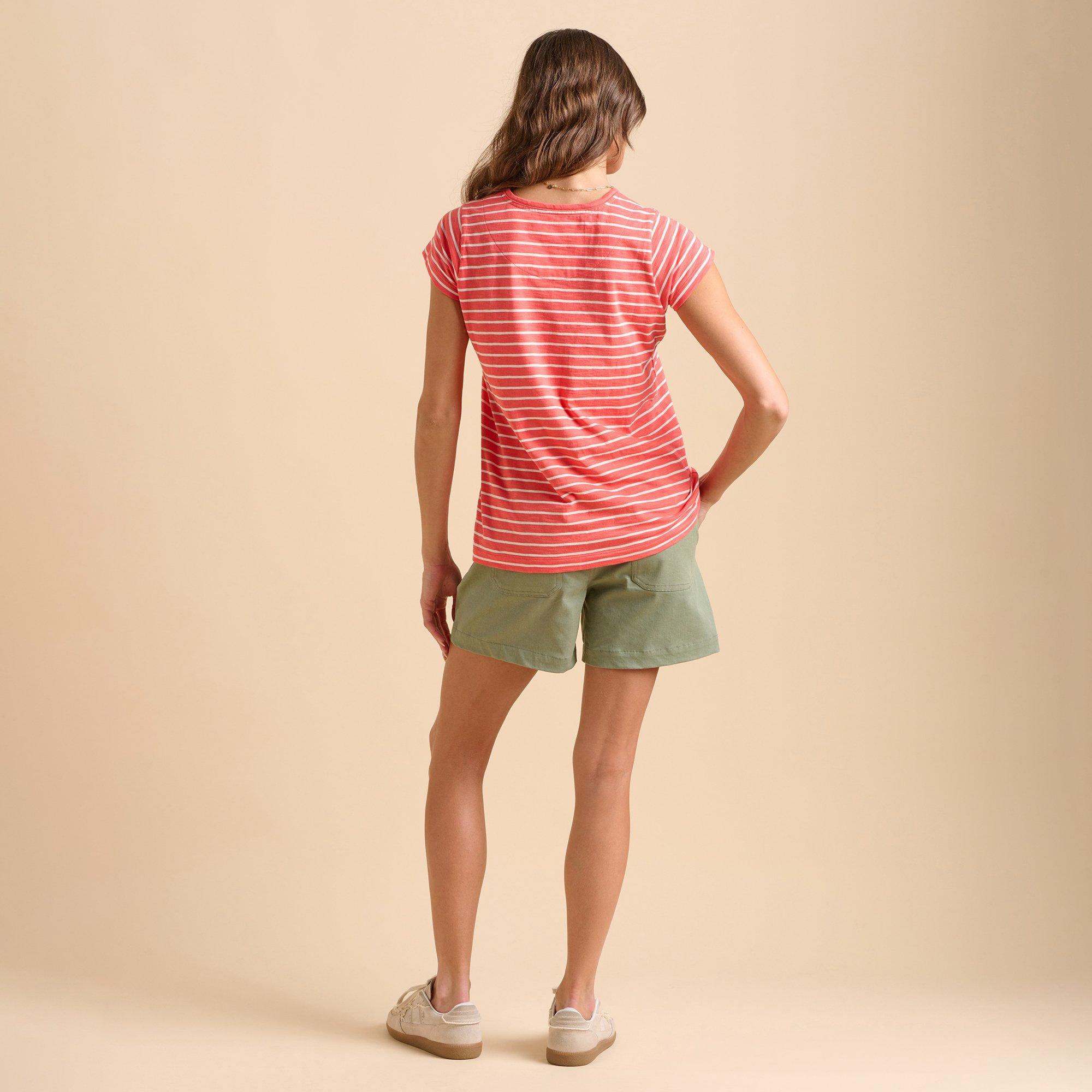 Coral - Brakeburn - Coral Stripe T-Shirt - 2