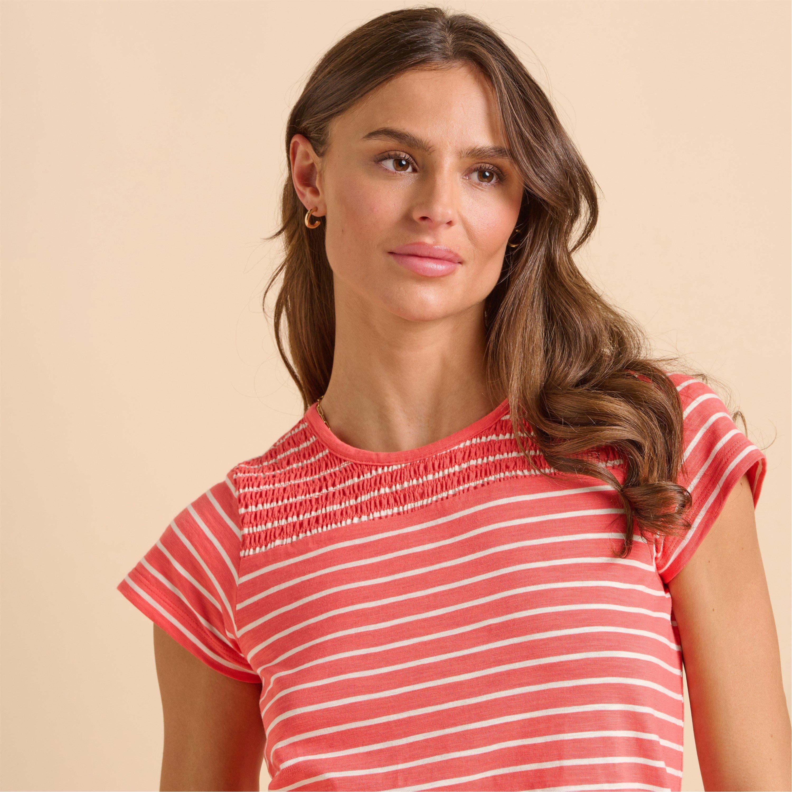 Coral - Brakeburn - Coral Stripe T-Shirt - 3