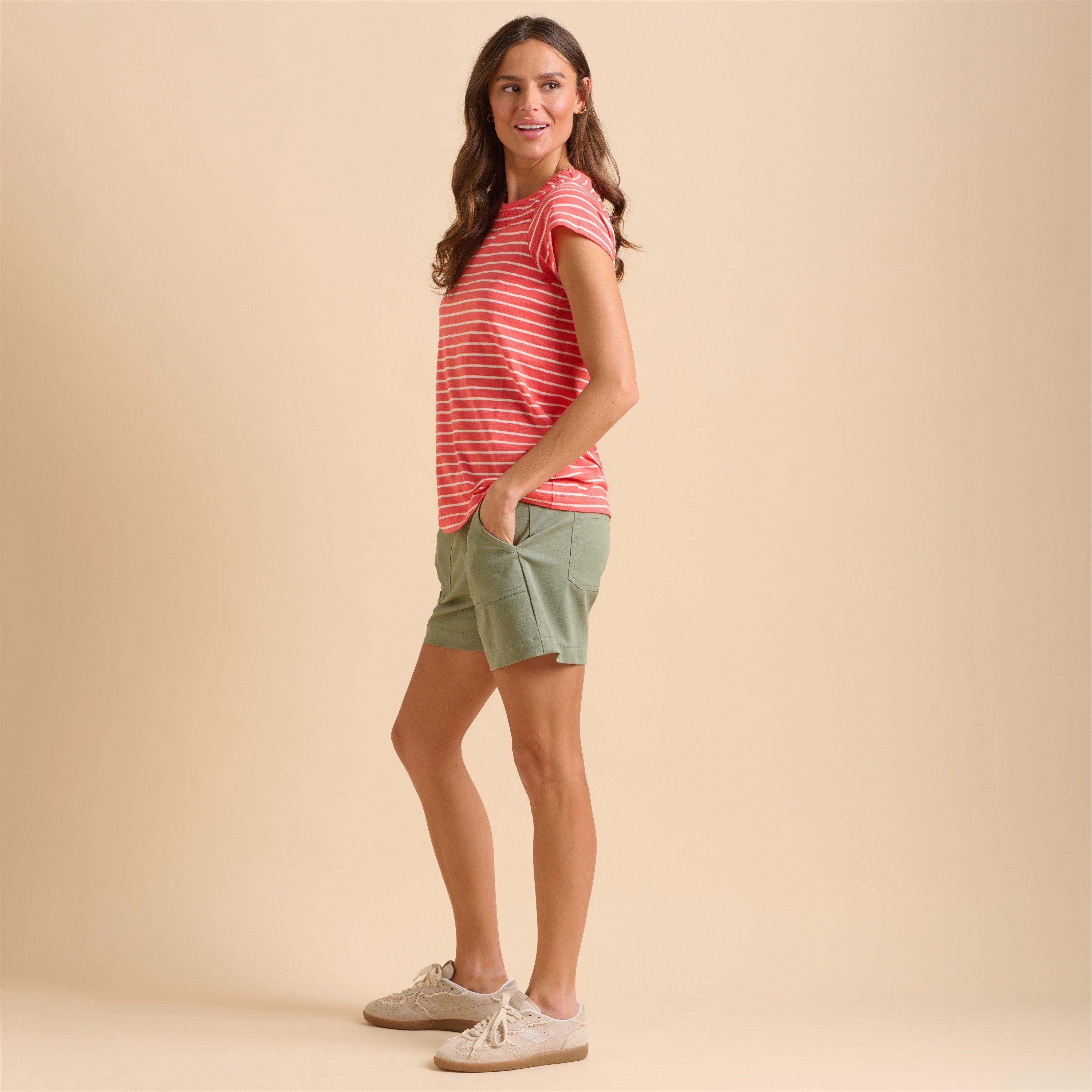 Coral - Brakeburn - Coral Stripe T-Shirt - 4