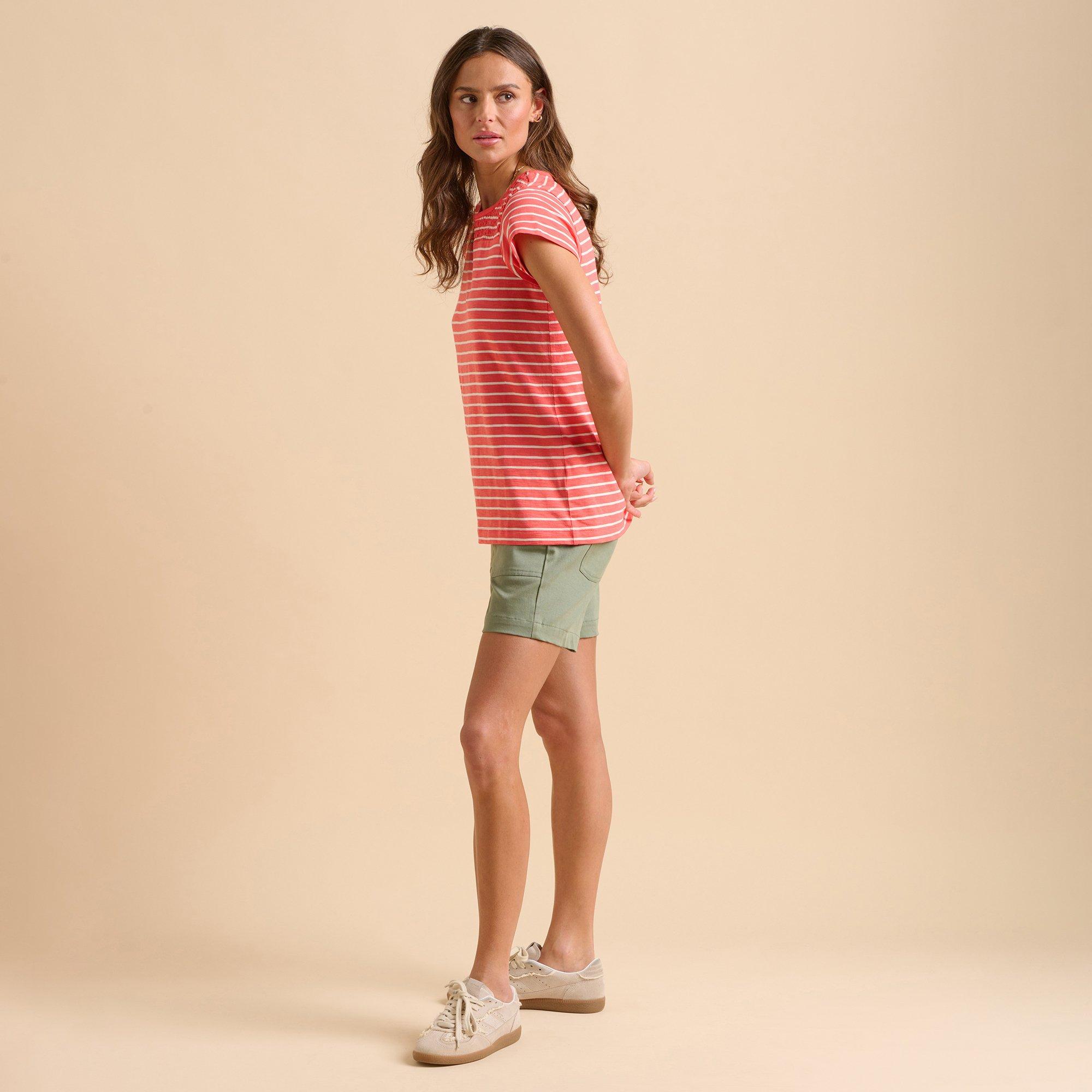 Coral - Brakeburn - Coral Stripe T-Shirt - 5