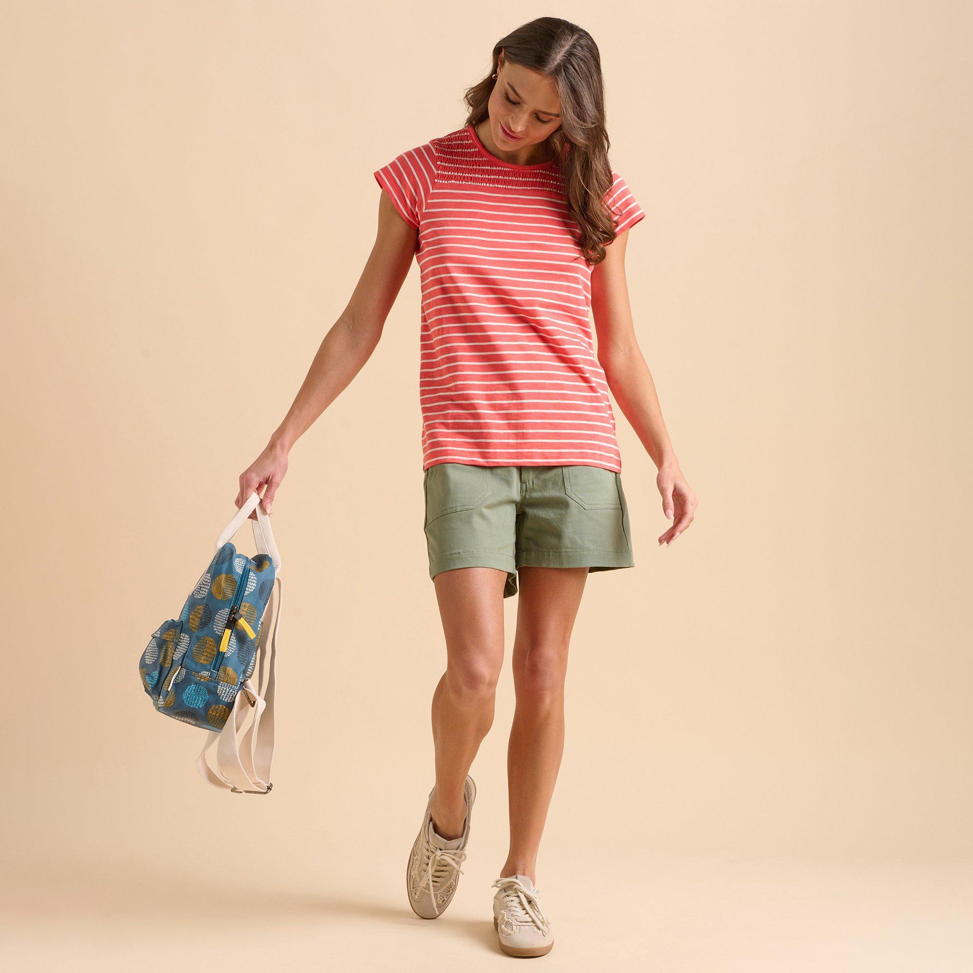 Coral - Brakeburn - Coral Stripe T-Shirt - 6