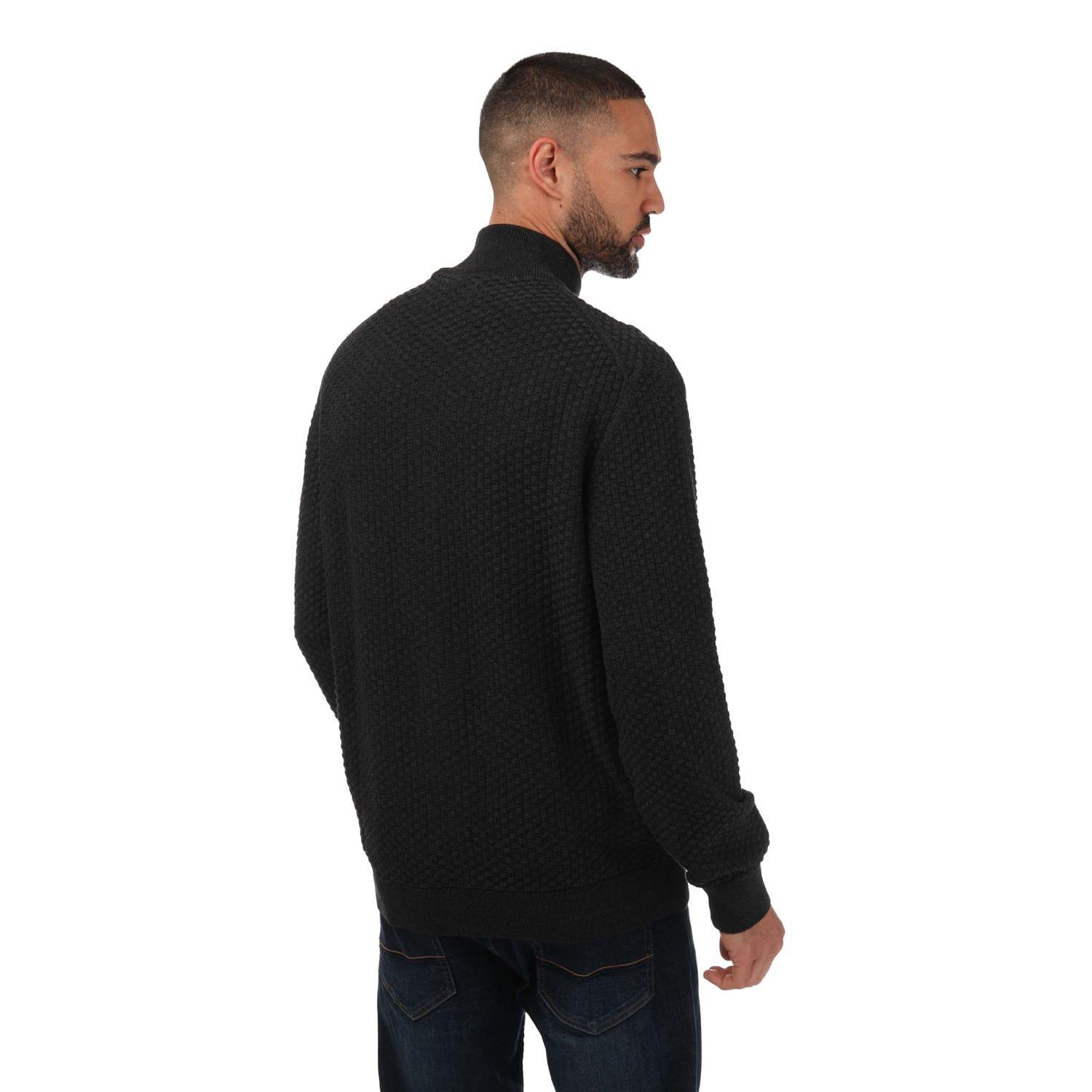 Charcoal - Gant - Textured Cotton Zipped Cardigan - 2