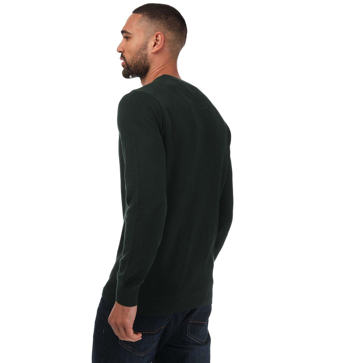 Green - Gant - Cotton Pique Crew Neck Sweatshirt - 2
