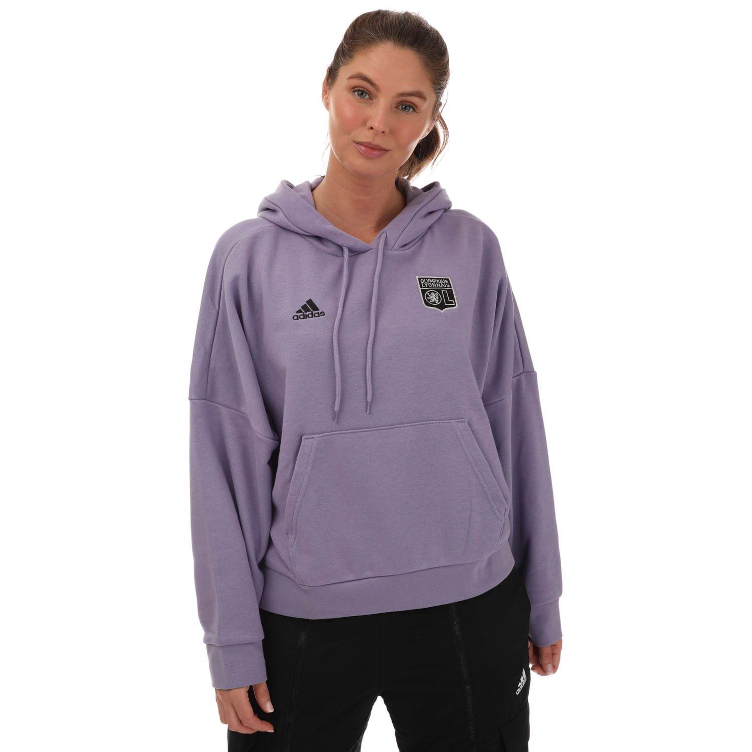 Lila - adidas - Olymipique Lyonnais Hoodie - 1