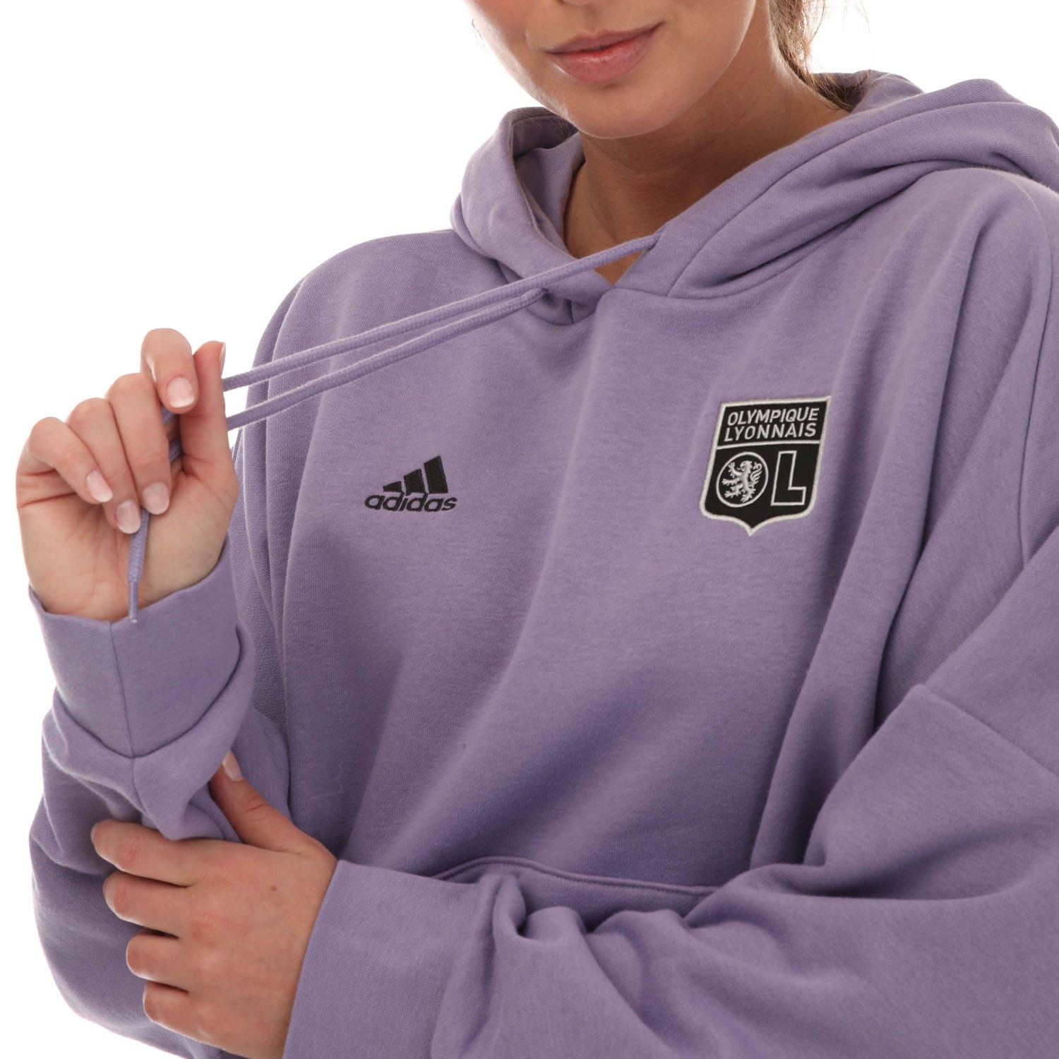 Lila - adidas - Olymipique Lyonnais Hoodie - 3