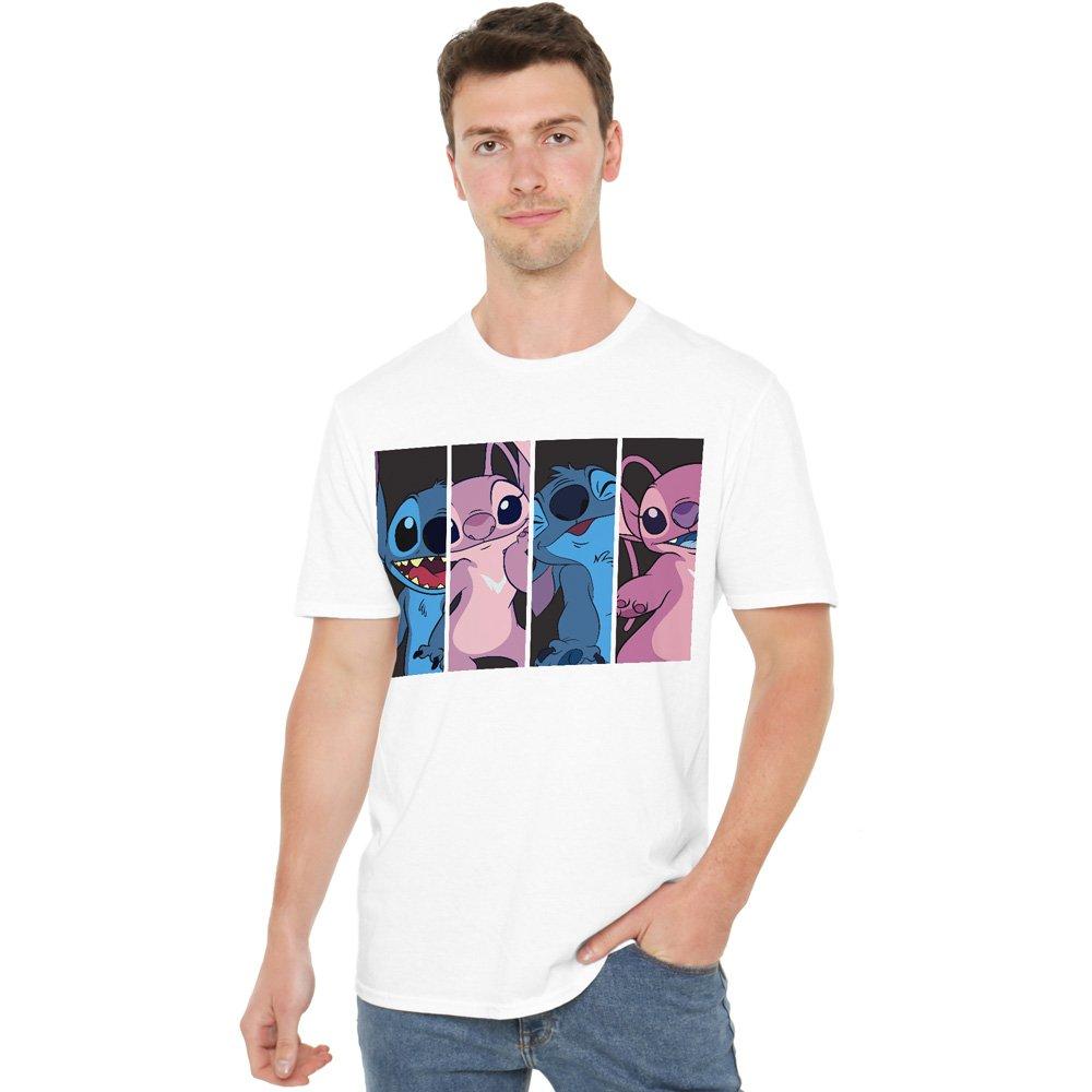 White - Disney - Lilo & Stitch Angel Stitch Boxes Mens T-Shirt Whit - 1