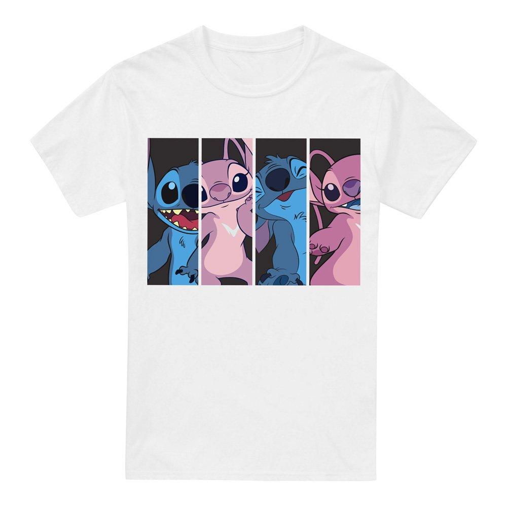 White - Disney - Lilo & Stitch Angel Stitch Boxes Mens T-Shirt Whit - 4