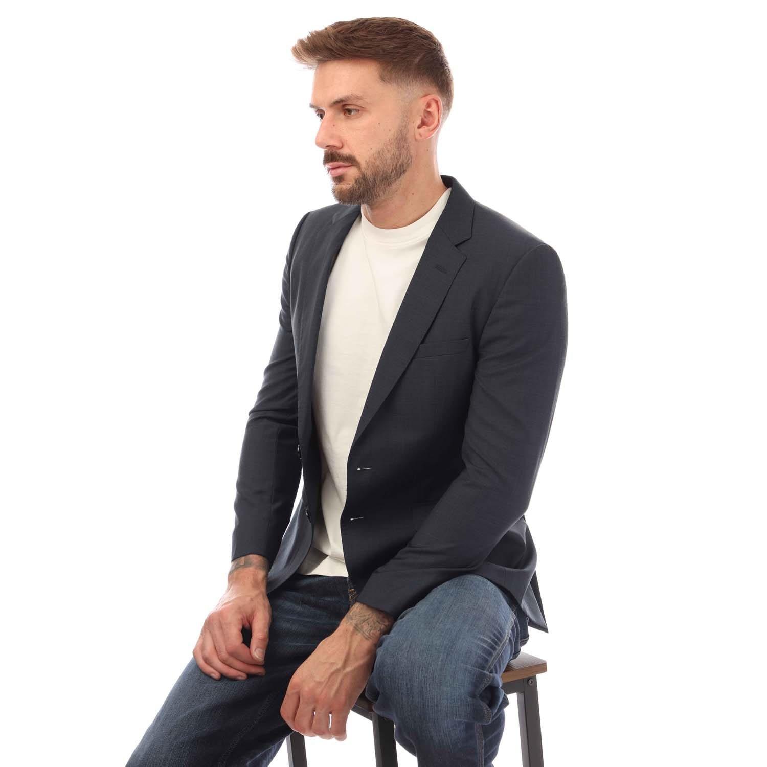 Dark Blue - Hugo - Jeffery202 Blazer Jacket - 4