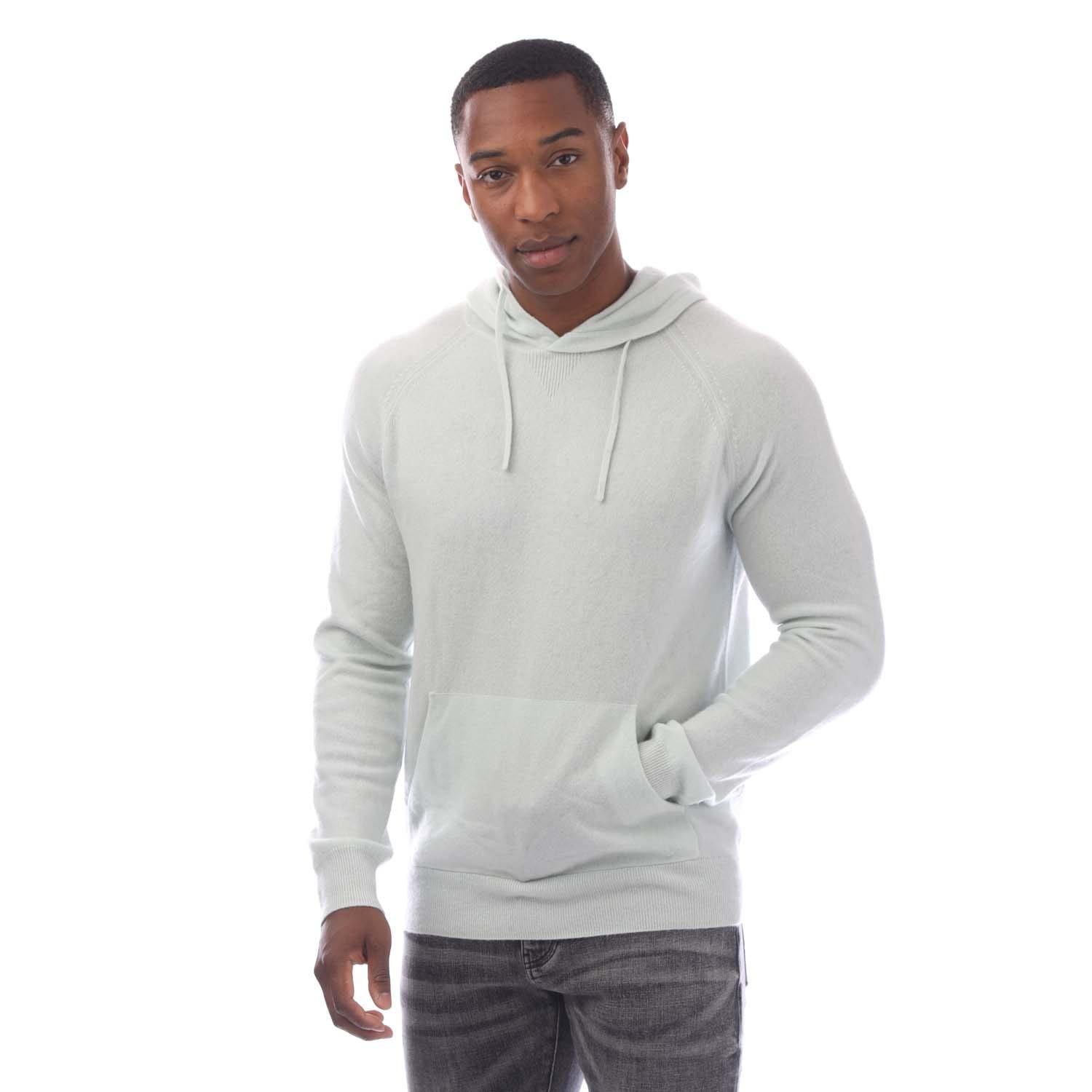 Green - Emporio Armani - Hooded Pure Cashmere Jumper - 1