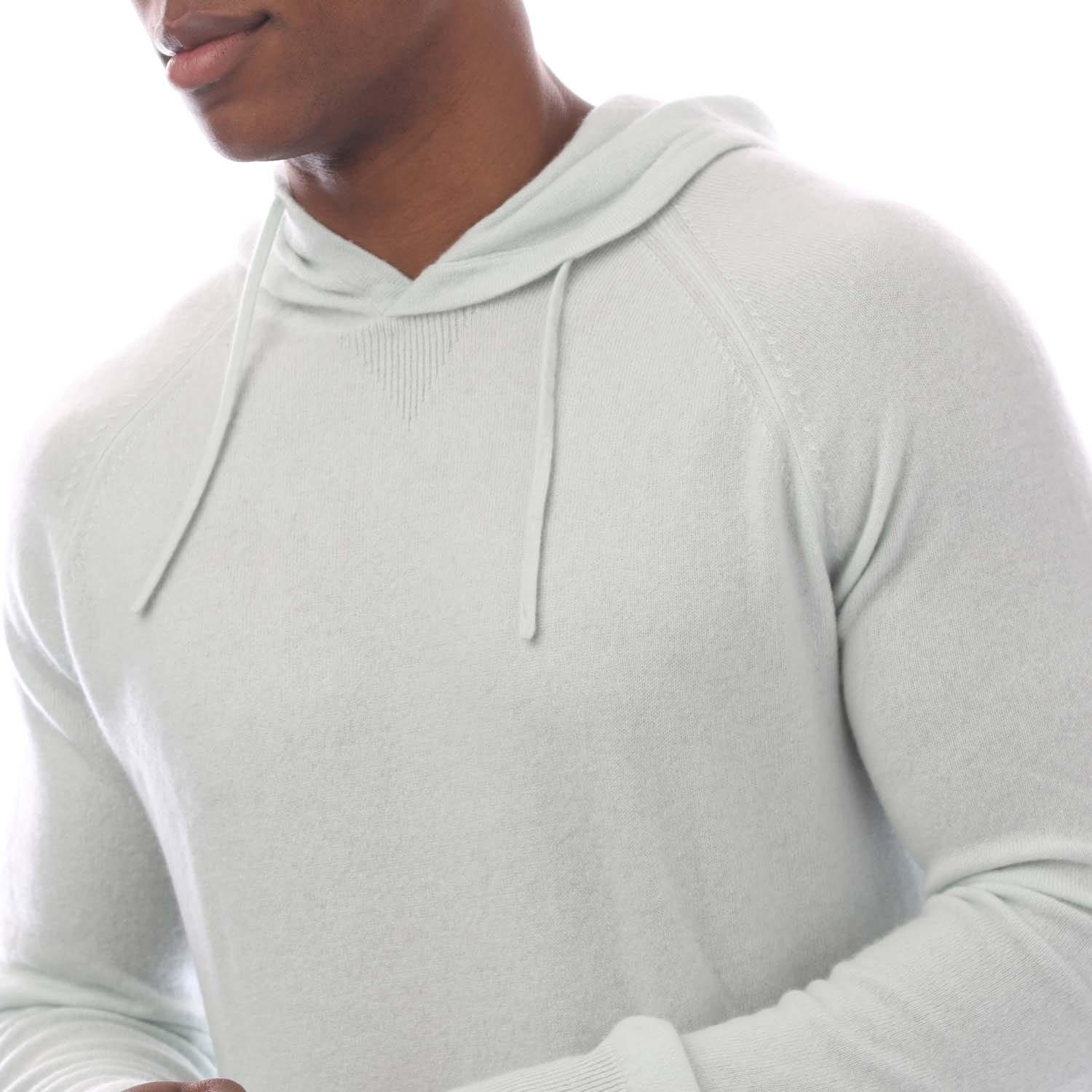 Green - Emporio Armani - Hooded Pure Cashmere Jumper - 3