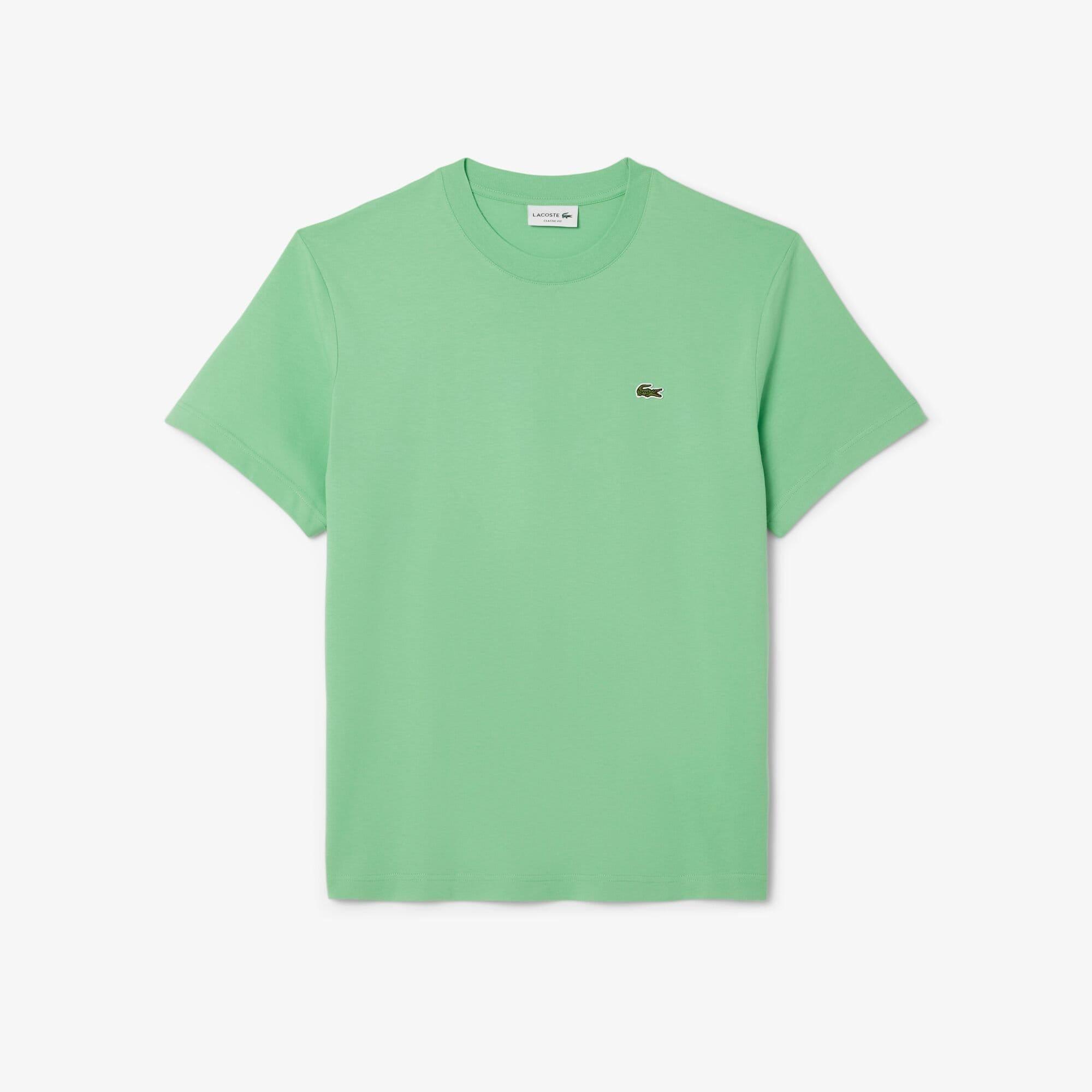 Green - Lacoste - Cotton-T-Shirt - 1