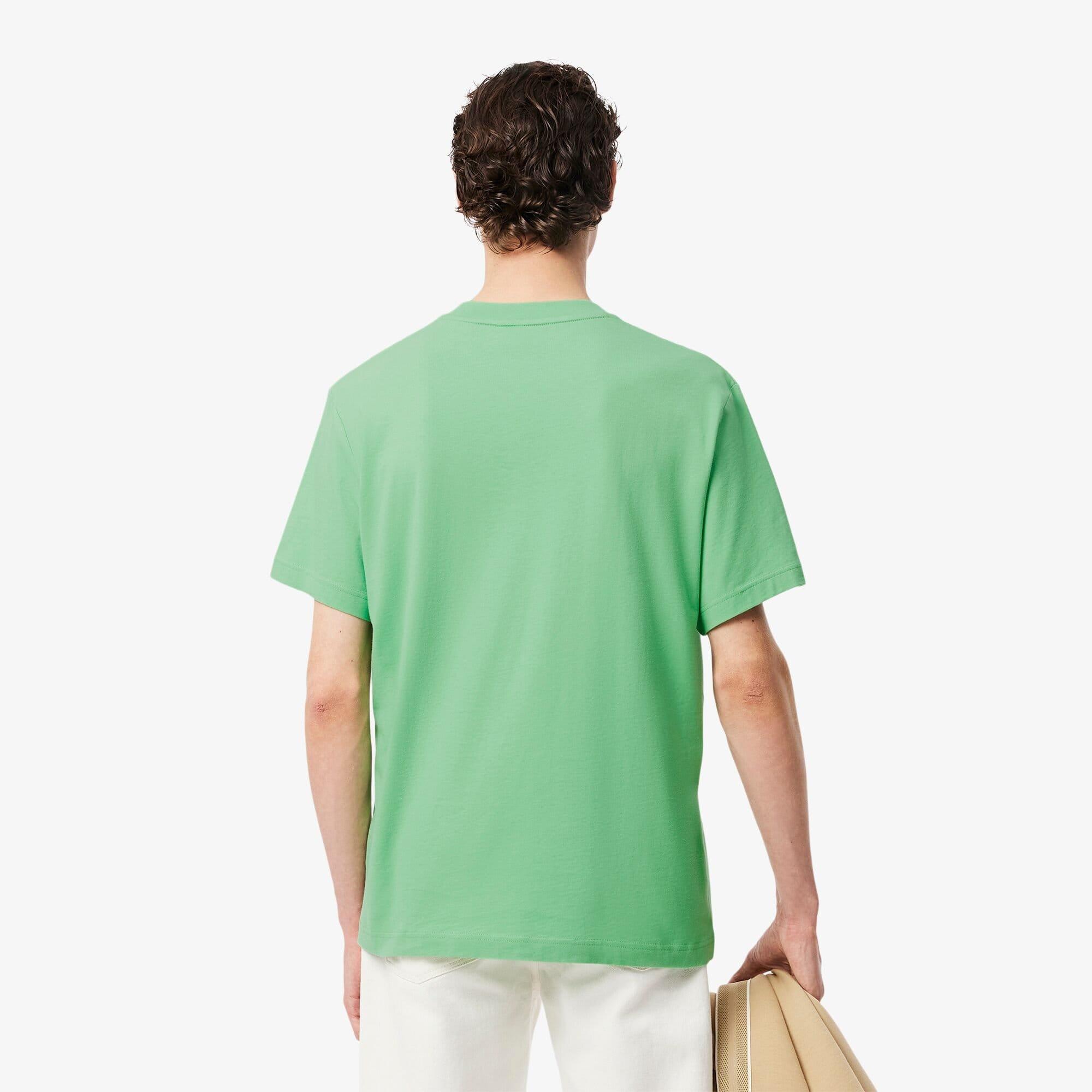 Green - Lacoste - Cotton-T-Shirt - 3