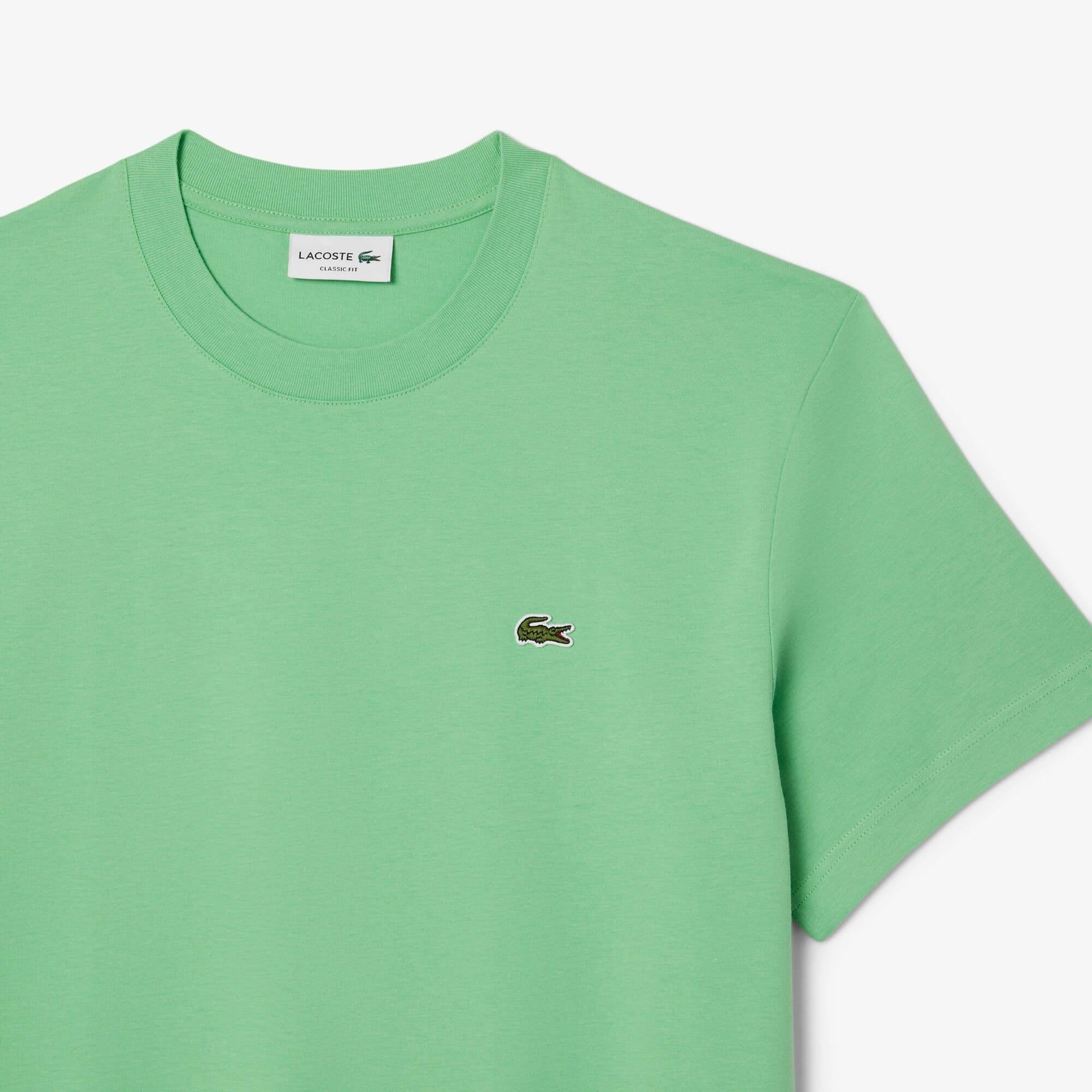 Green - Lacoste - Cotton-T-Shirt - 6
