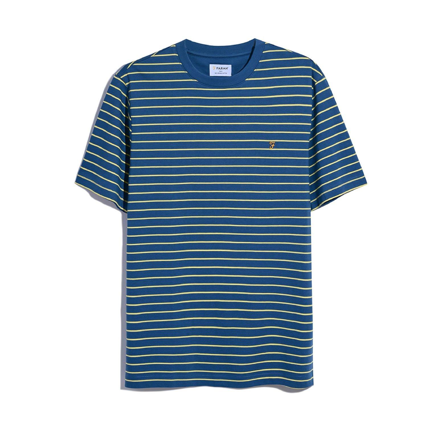 Grey - Farah - Oakland Stripe T-Shirt - 1