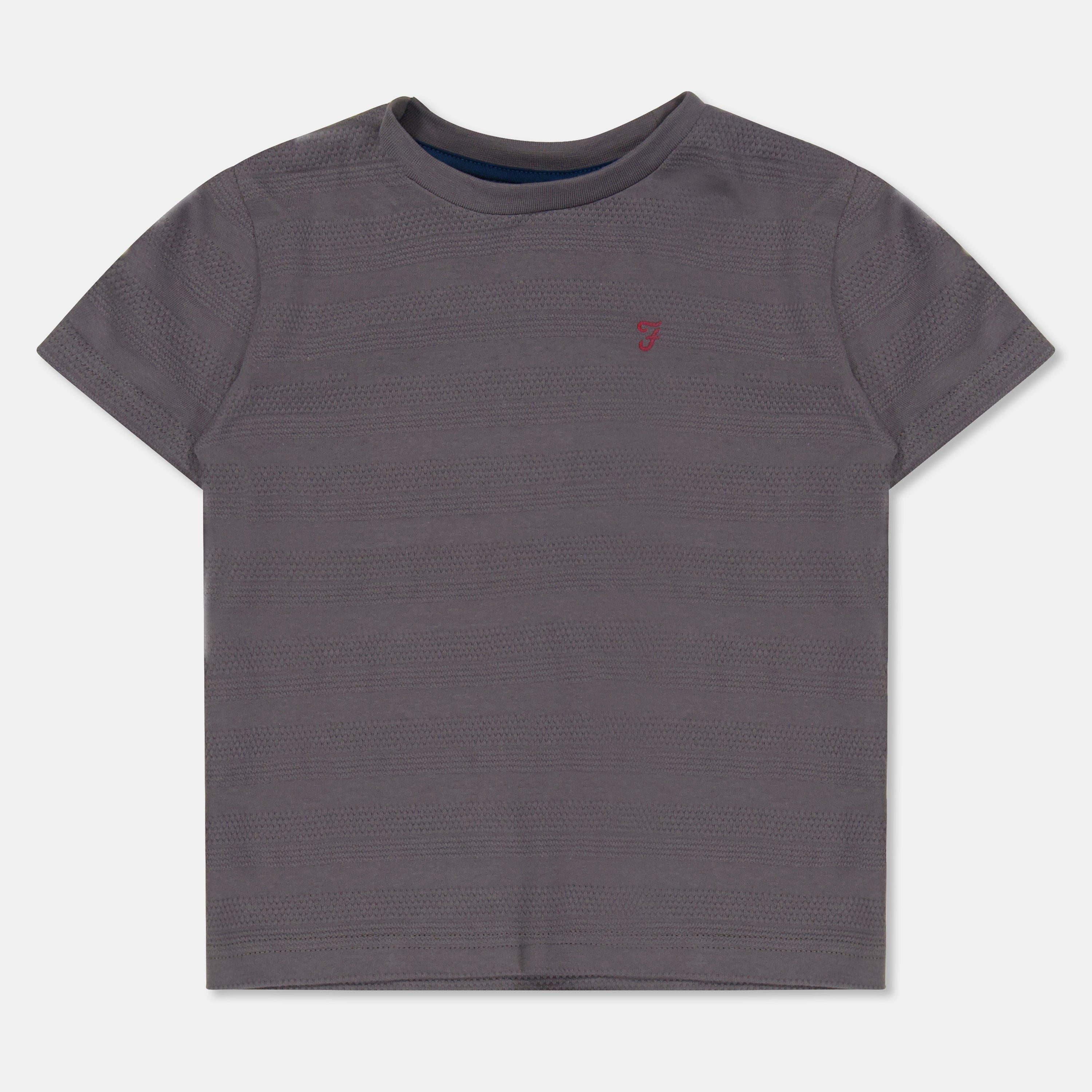 Grey - Farah - Unisex Kids' Silverstone Short Sleeve T-Shirt - 1
