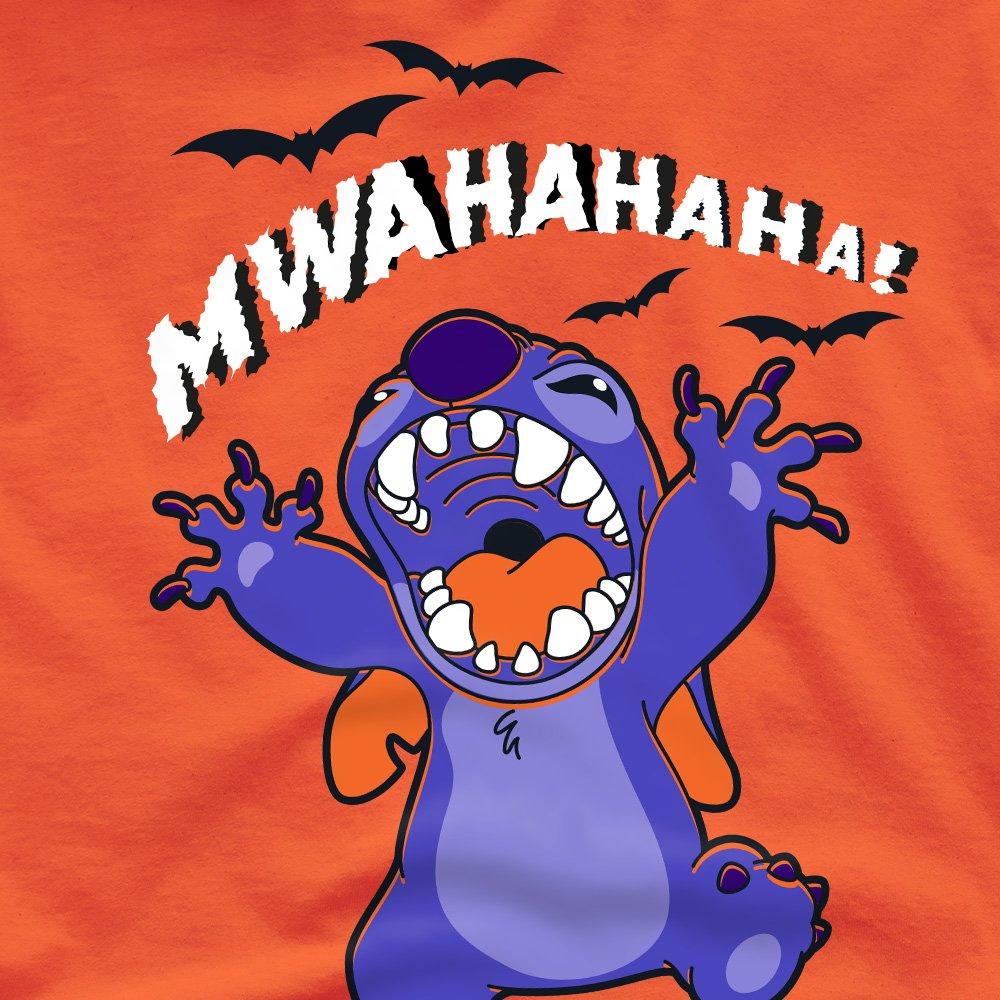 Orange - Disney - Lilo & Stitch Evil Laugh Mens T-Shirt Orange - 2