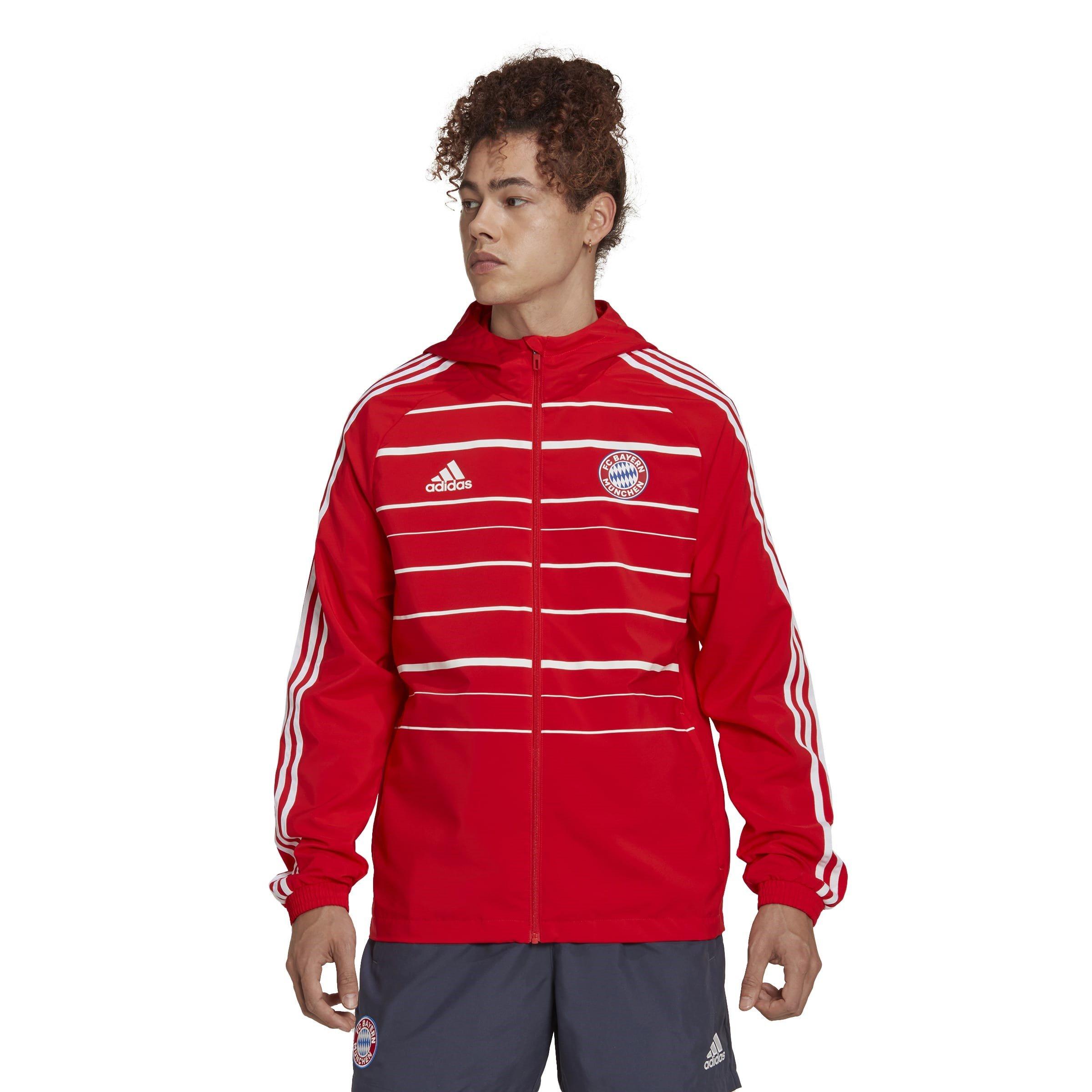 Red - adidas - Men's DNA Windbreaker Bayern Munich 2022-23 Recycled Softshell Jacket - 2