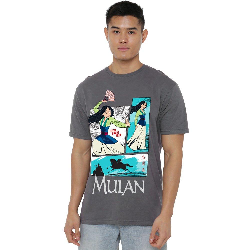 Charcoal - Disney - Mulan Action Panels T-Shirt Charcoal - 1