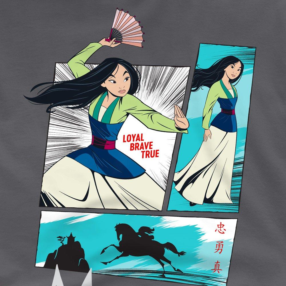 Charcoal - Disney - Mulan Action Panels T-Shirt Charcoal - 2