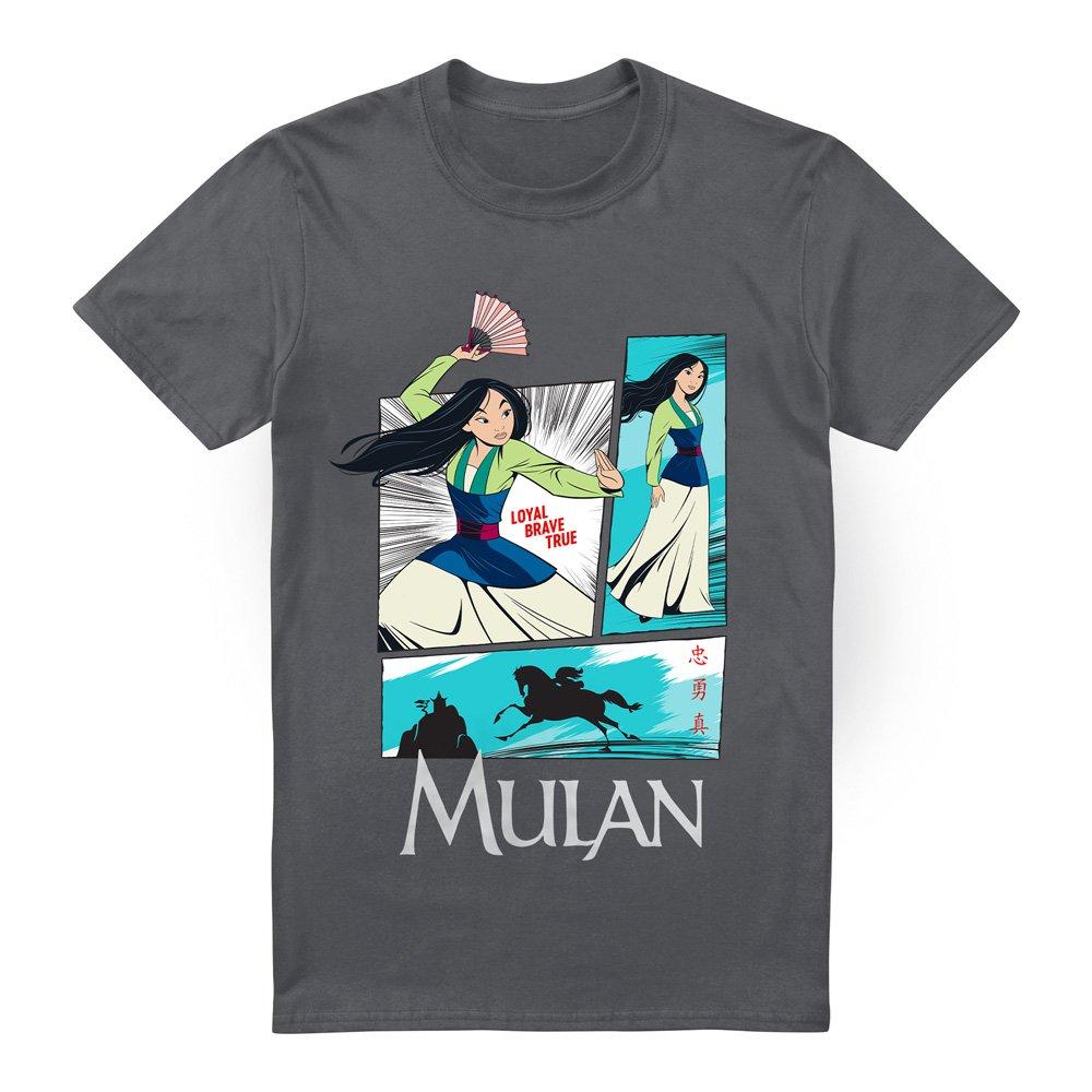 Charcoal - Disney - Mulan Action Panels T-Shirt Charcoal - 4