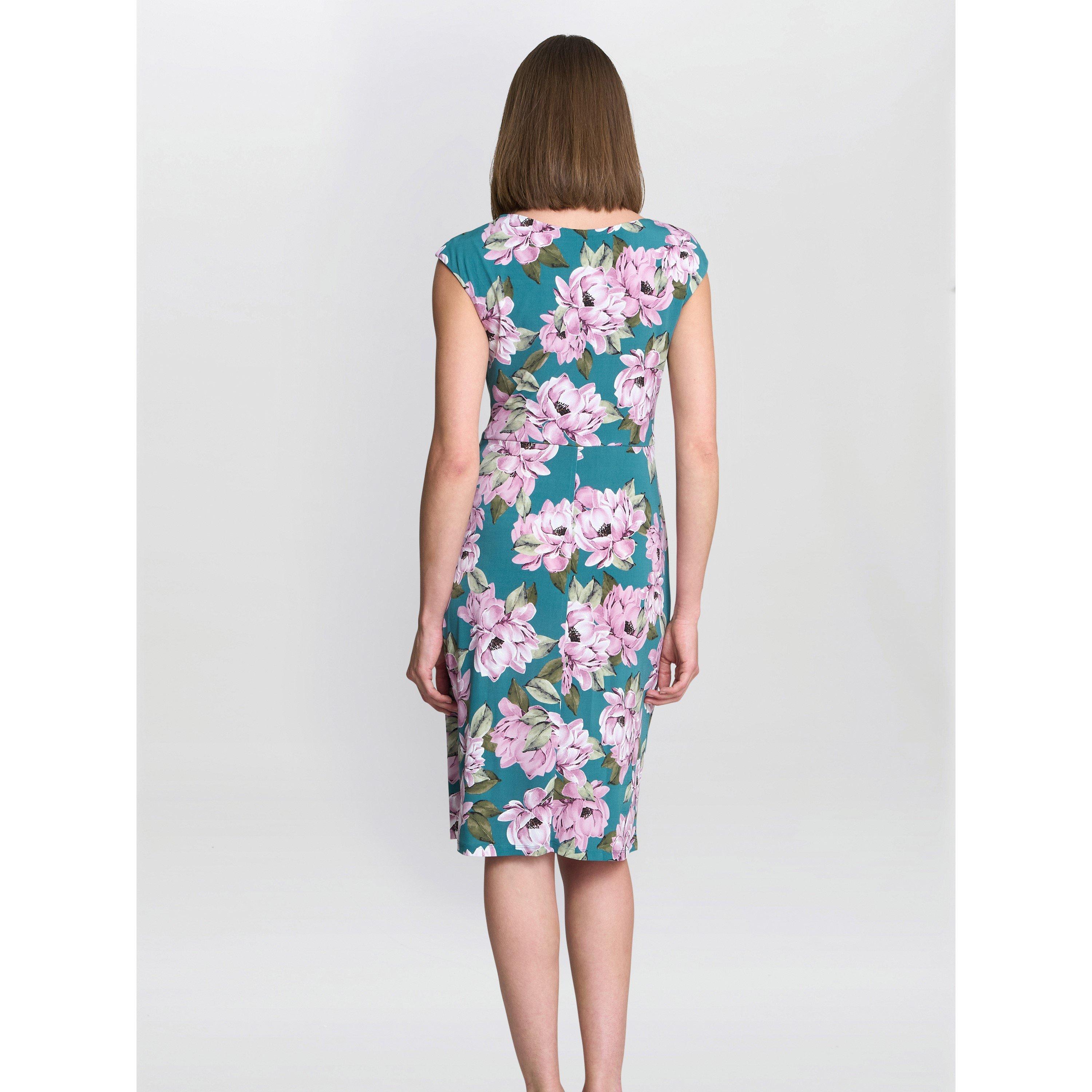 Multi - Gina Bacconi - Women's Martha Floral Print Wrap Dress - 2
