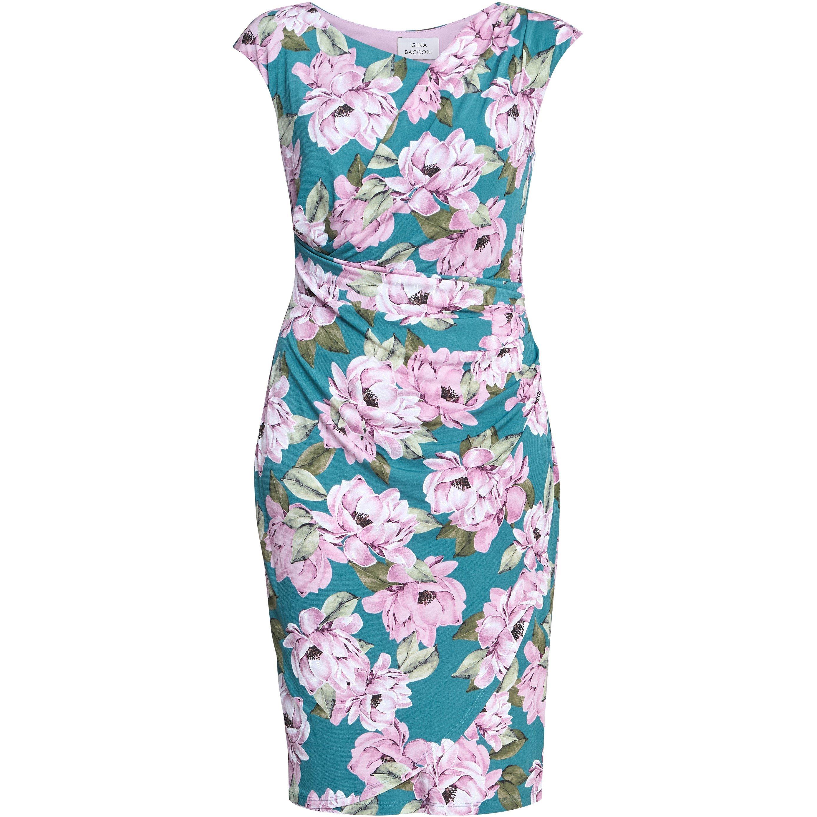 Multi - Gina Bacconi - Women's Martha Floral Print Wrap Dress - 4