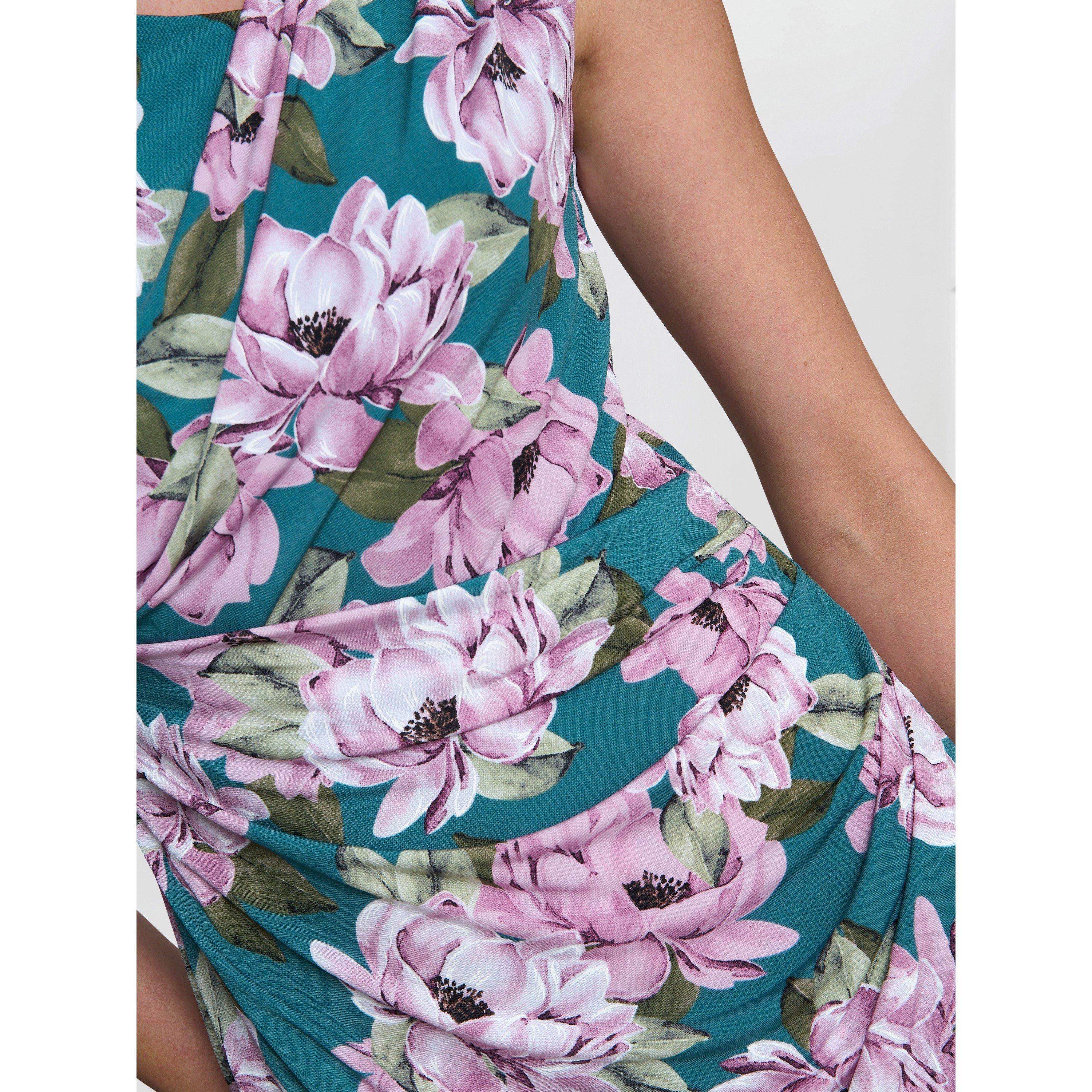 Multi - Gina Bacconi - Women's Martha Floral Print Wrap Dress - 5