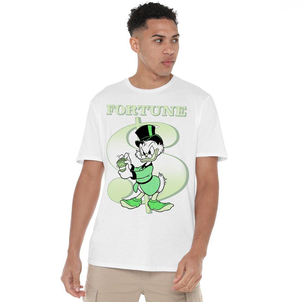 Disney Men's Scrooge Mcduck Dollar Bill T-Shirt - White - S
