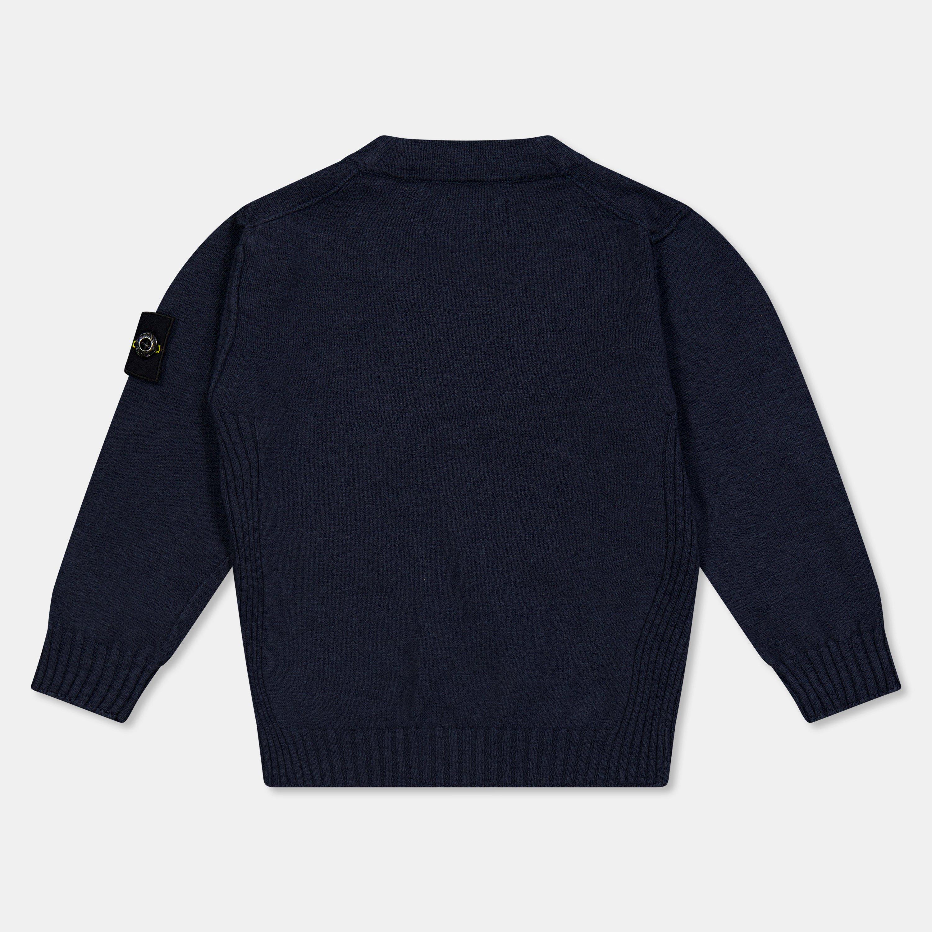Navy V0020 - Stone Island - Kids' Knitted Top - 2