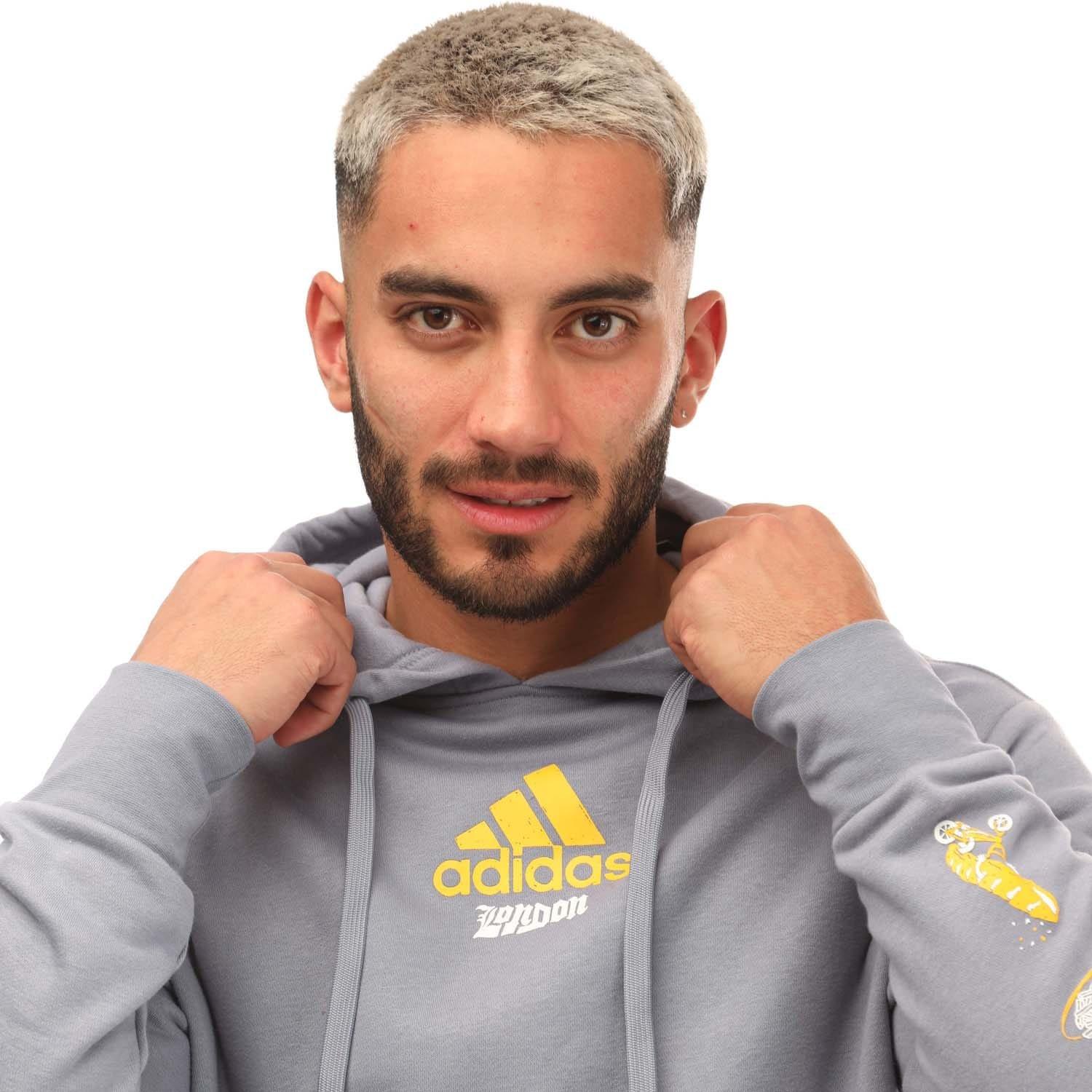 Violet - adidas - Men's Graphic Crew Sweatshirt - 3