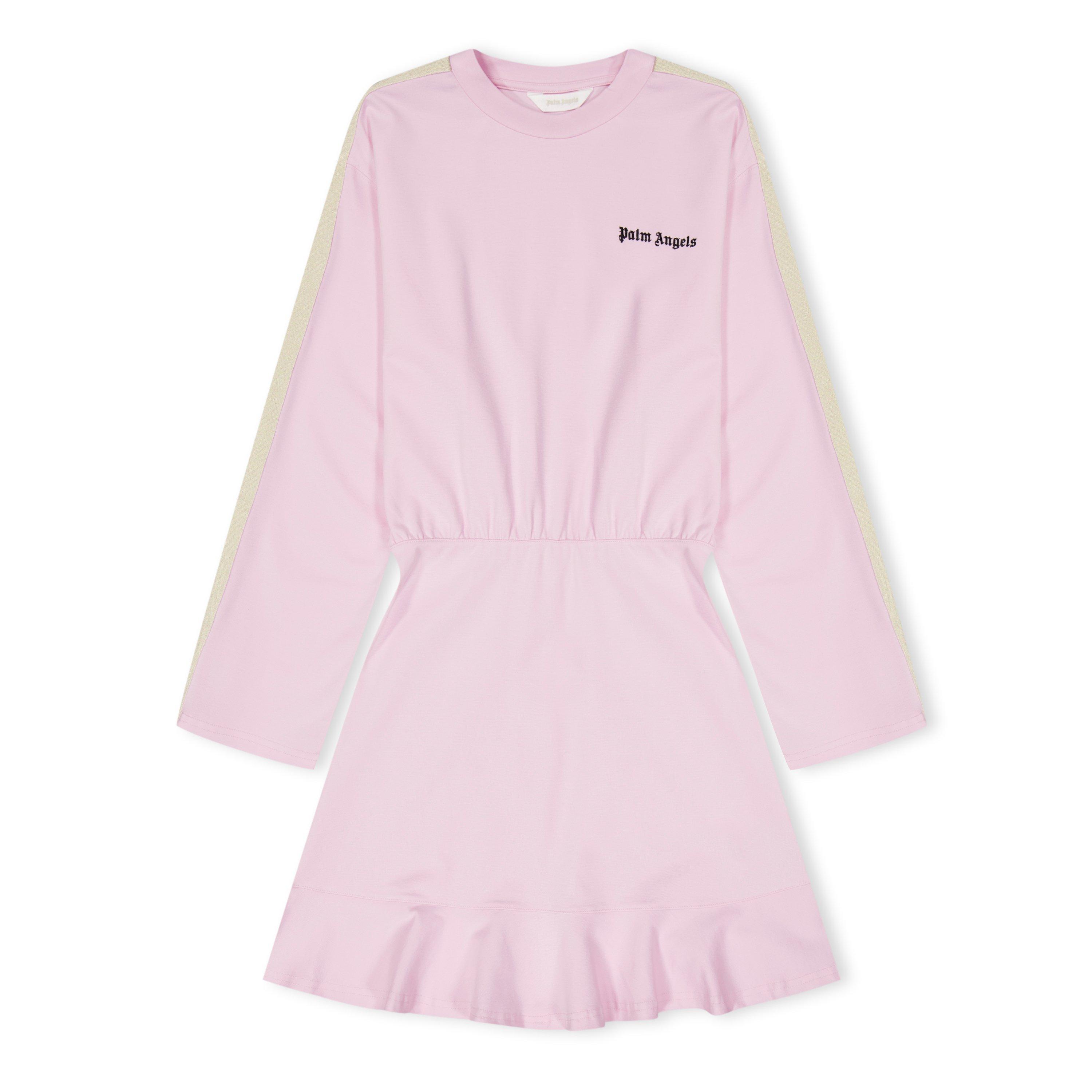 Palm Angels Track Crewneck Dress Juniors - Pink 3B10 - Size 10Y