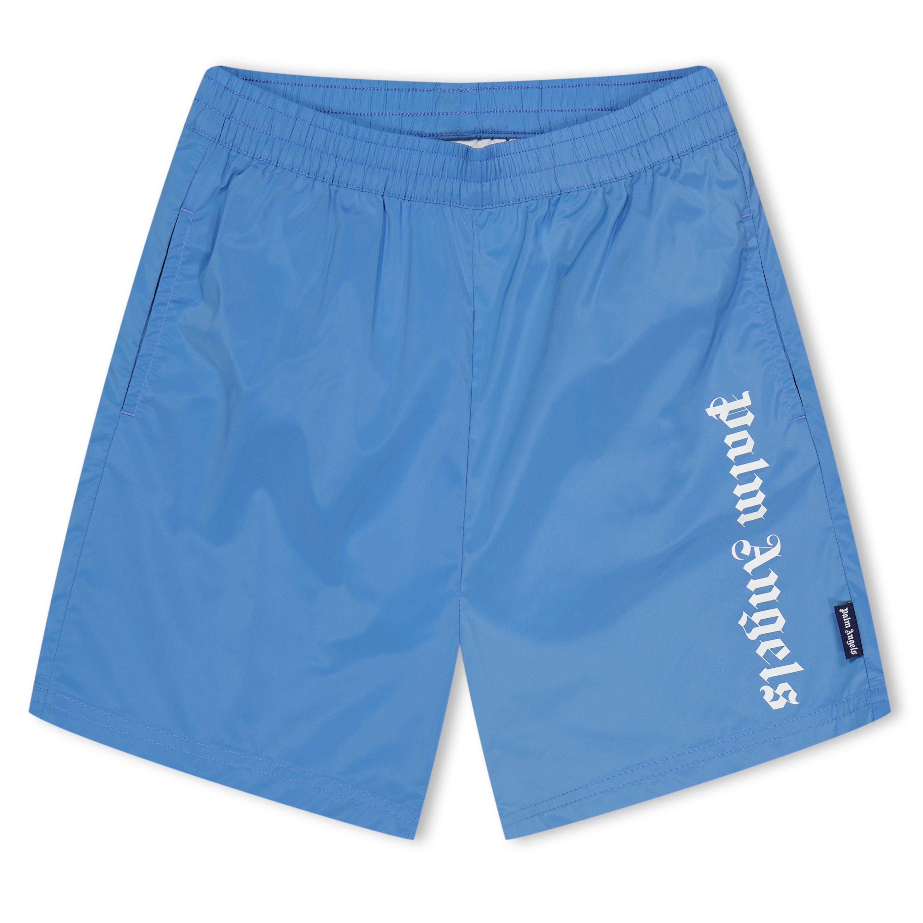 Palm Angels Boys Logo Swim Shorts Juniors - Blue 4203 - 12Y+