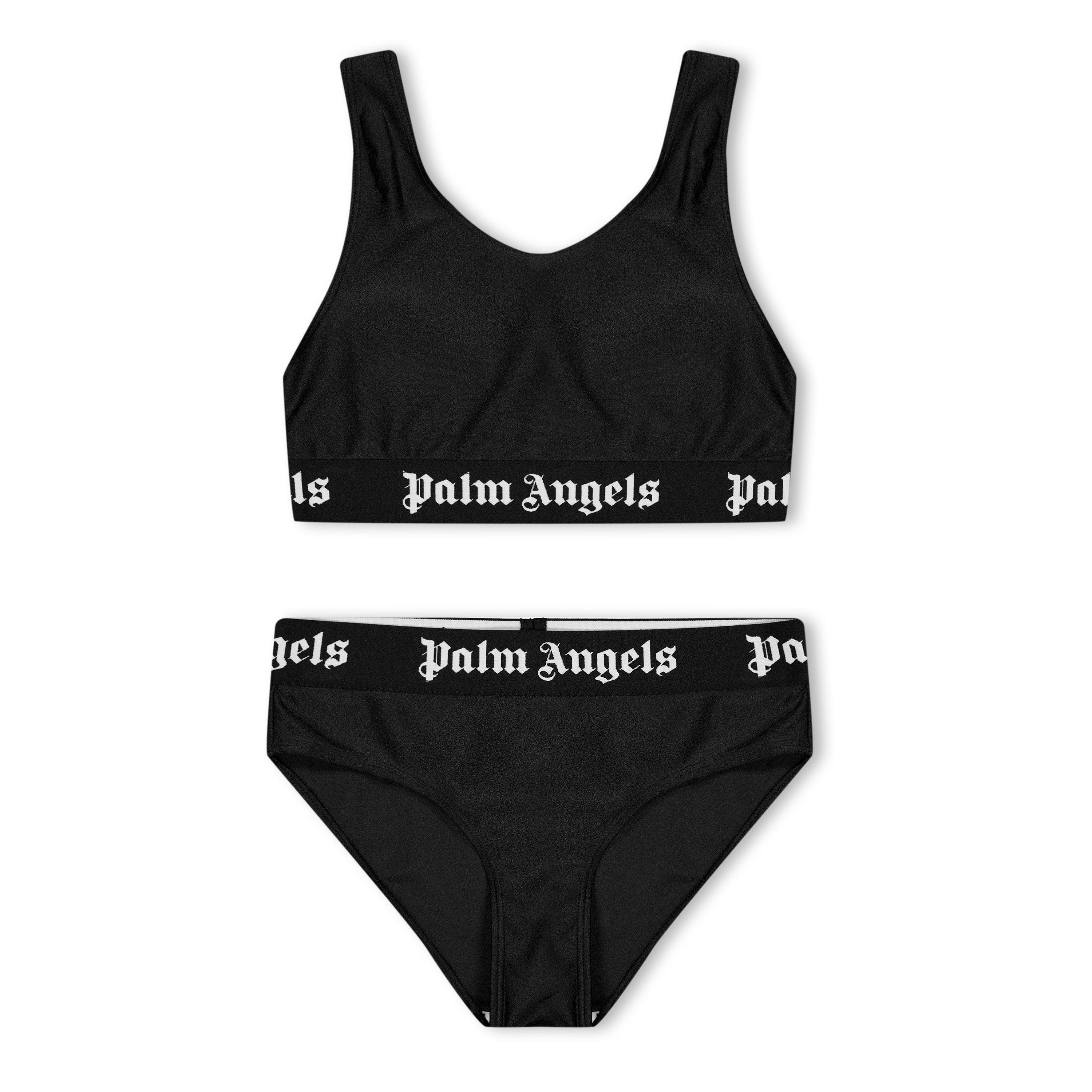 Palm Angels Girls Logo Bikini Juniors - Black 1010 - 12Y