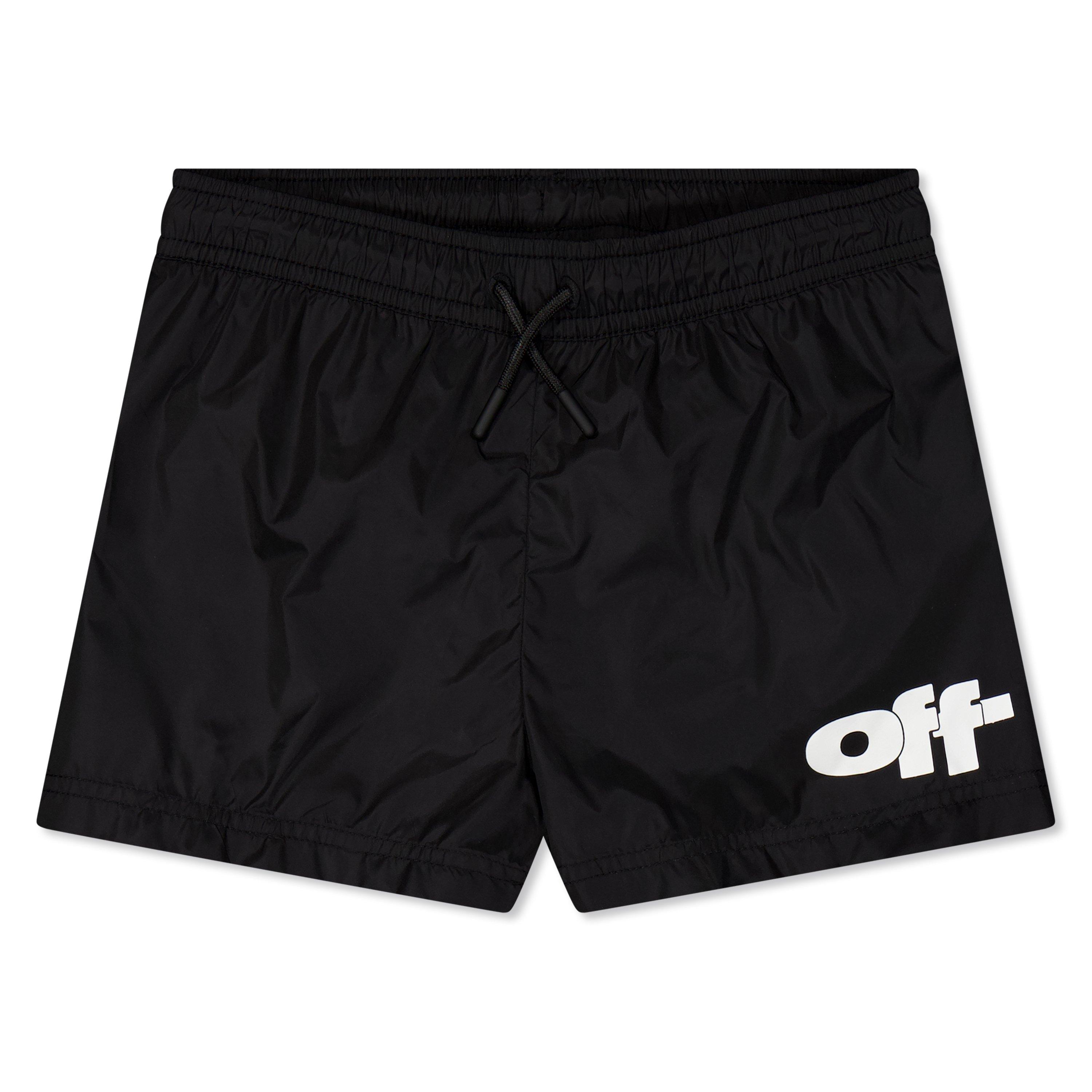 Black 1001 - Off White - Kids' Quick Drying Swim Shorts - 1