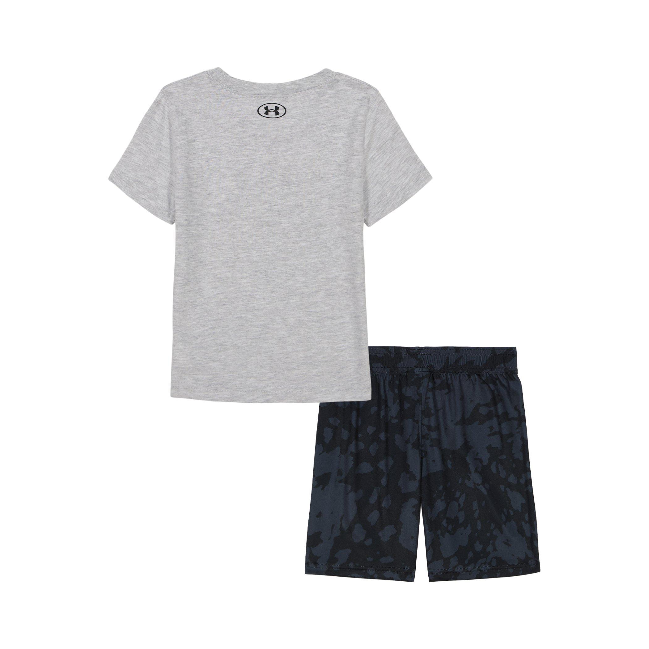 Mod Grå - Under Armour - Infants T-Shirt and Shorts Set - 2