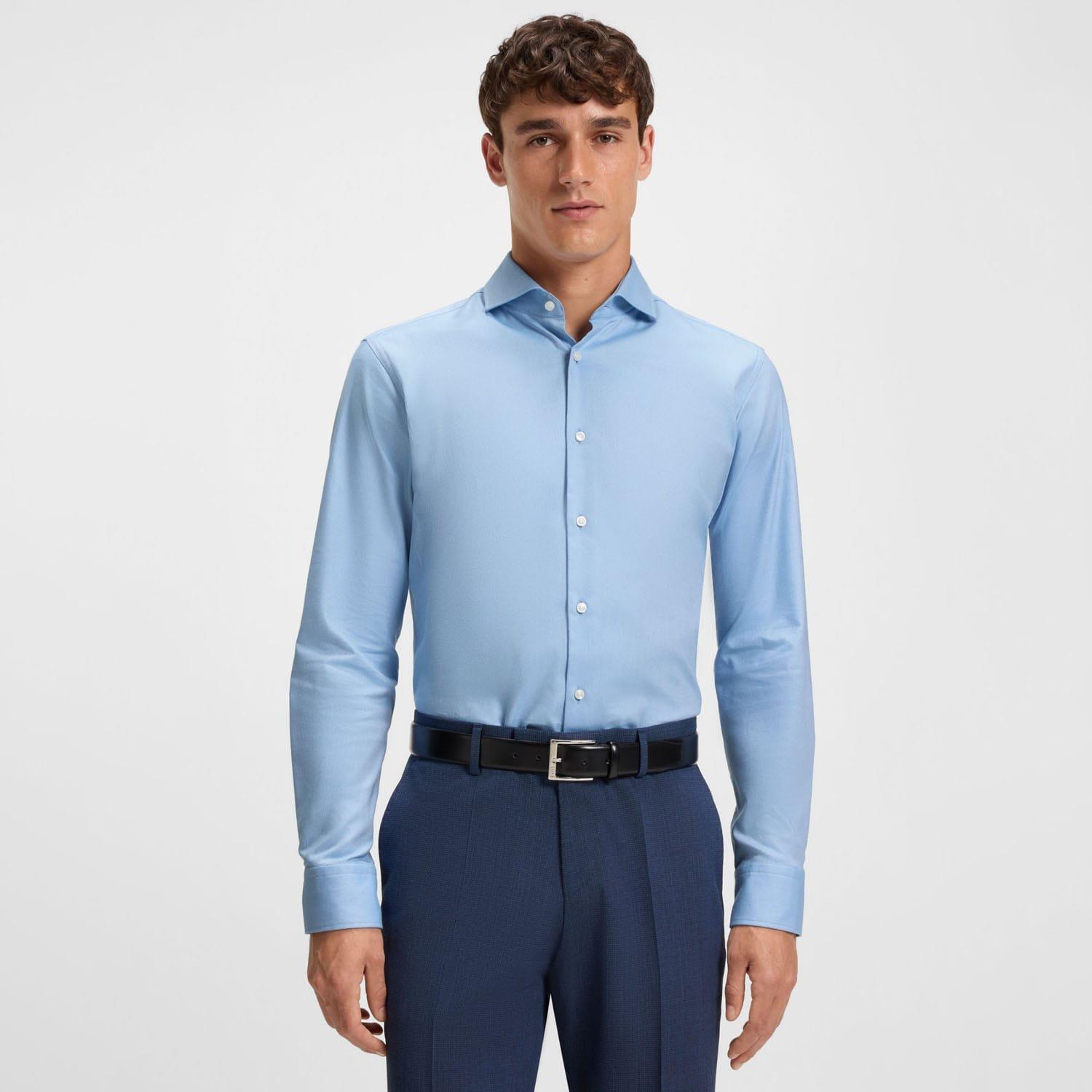Light Blue - Boss - Boss H-Joe-Spread-C1-222 10242063 0 Oxford Shirt Mens - 1