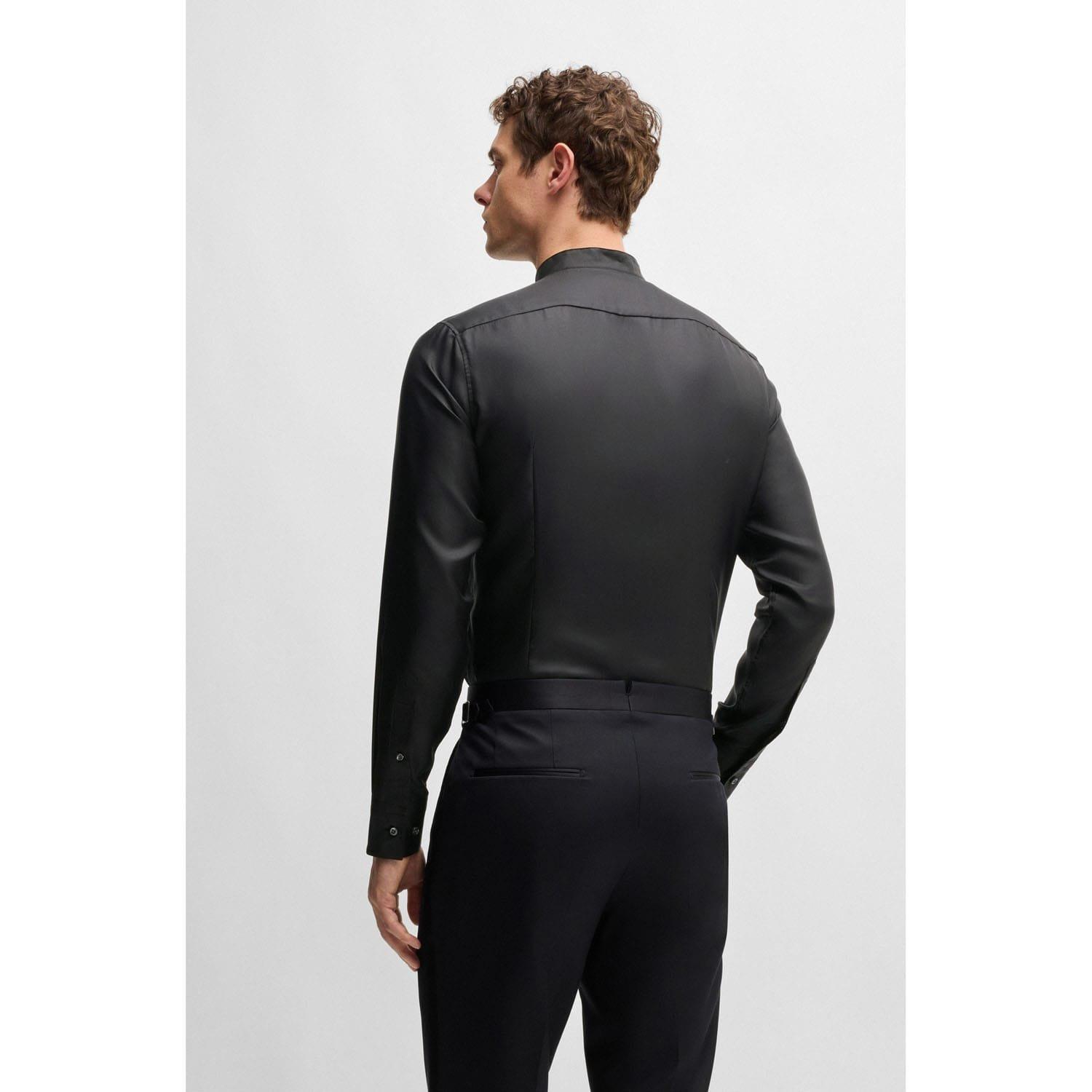 Black - Boss - L-Hays-Party-244 Silk Shirt - 2