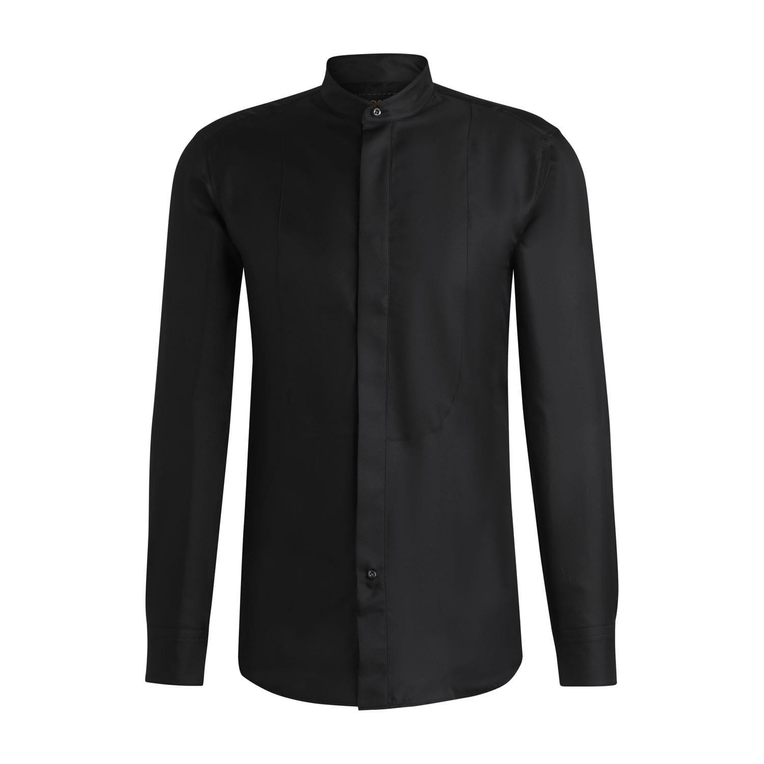 Black - Boss - L-Hays-Party-244 Silk Shirt - 5